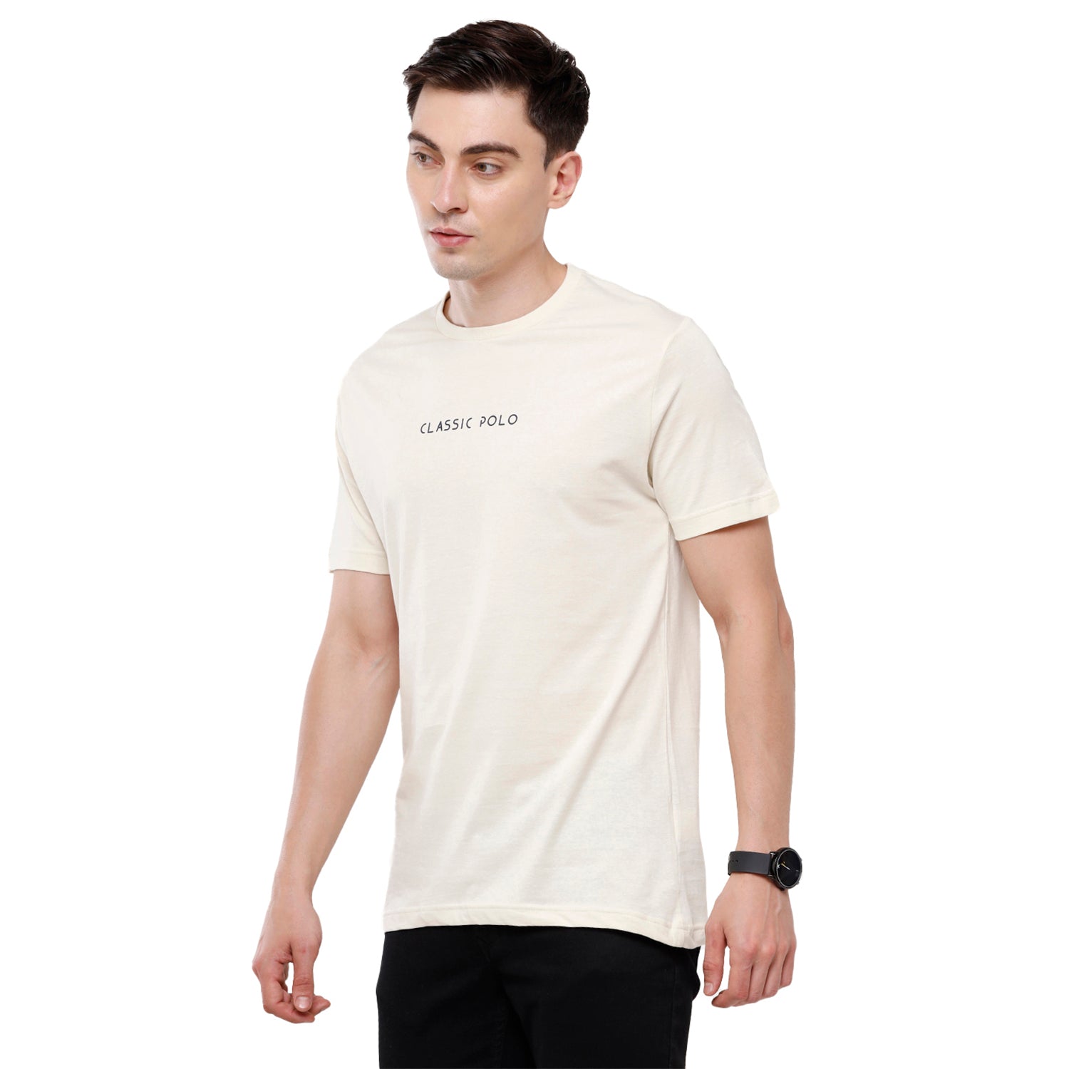 Classic polo Men's Basic Solid Single Jersey Crew Half Sleeve Slim Fit T-Shirt ( Trio Pack) - Ceres - 02 Classic Polo 