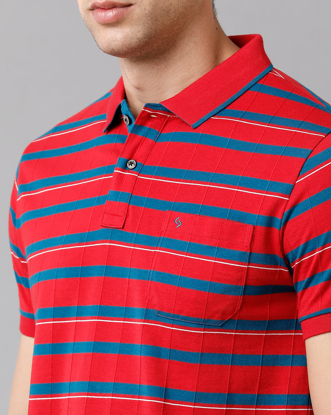 Classic Polo Mens Cotton Striped Half Sleeve Slim Fit Polo Neck Multicolor T-Shirt | Trs 93 A