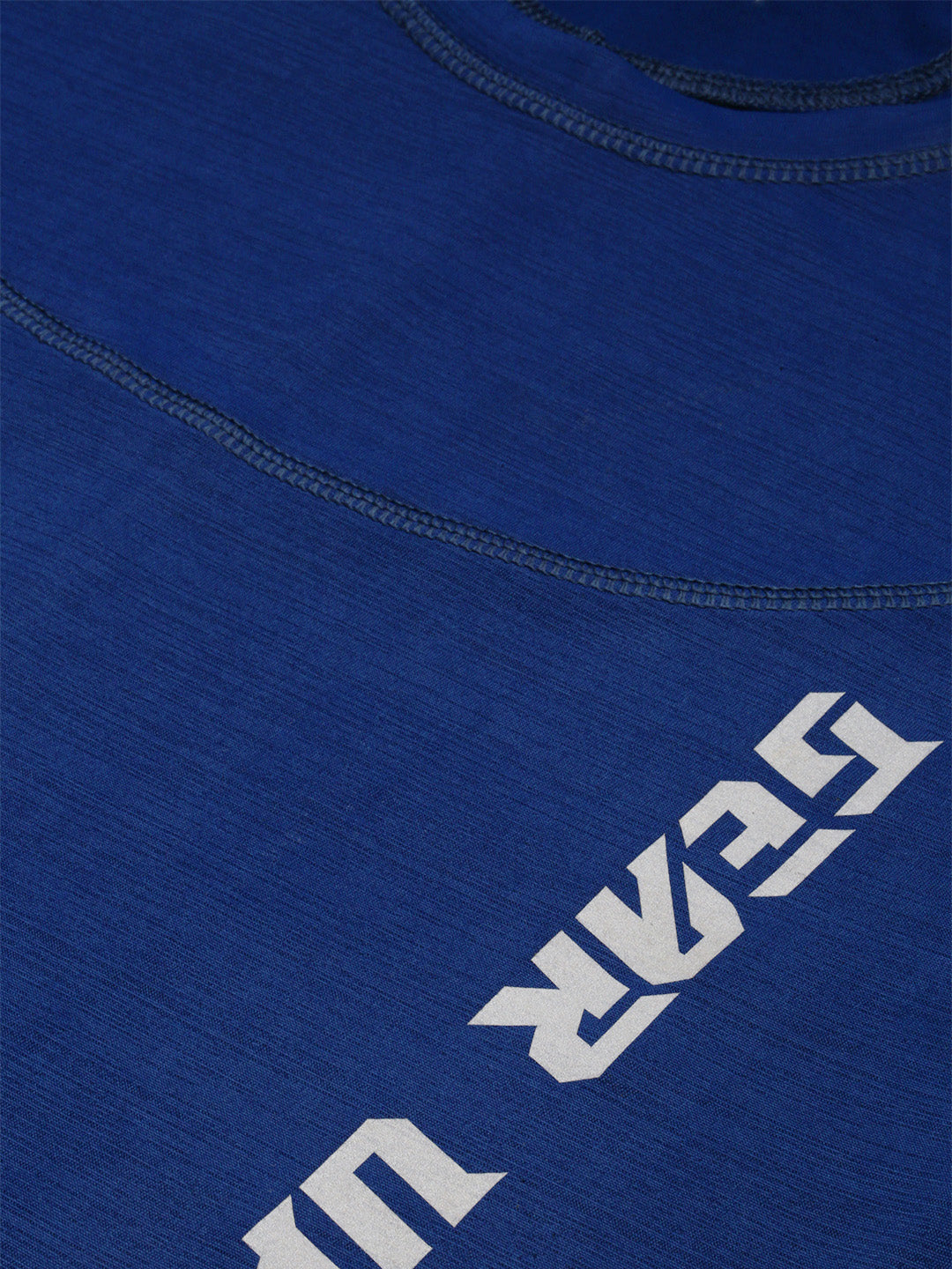 Classic Polo Men's Round Neck Polyester Navy Blue Slim Fit Active Wear T-Shirt | GENX-CREW 13A SF C