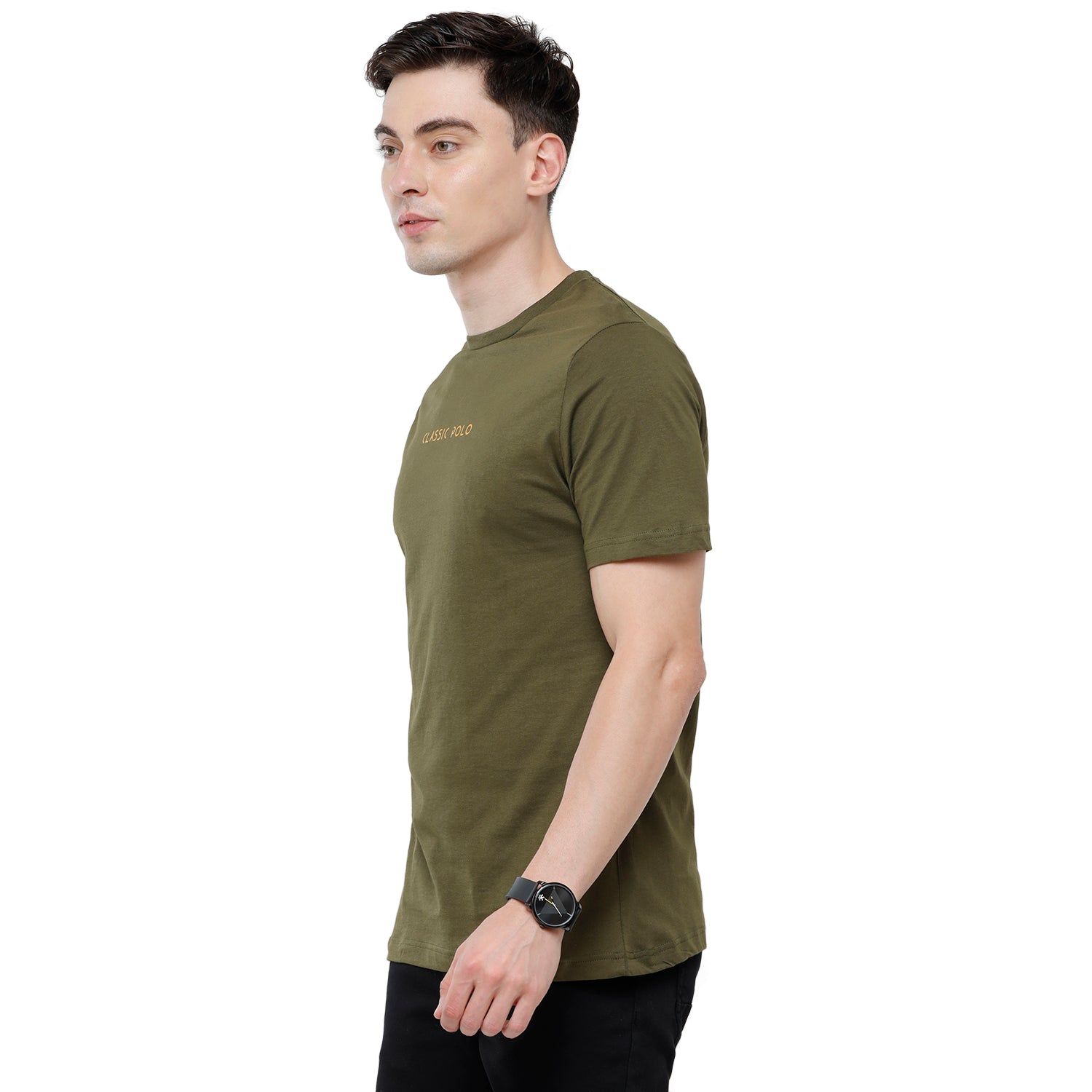 Classic polo Men's Basic Solid Single Jersey Crew Half Sleeve Slim Fit T-Shirt ( Trio Pack) - Ceres - 03 Classic Polo 