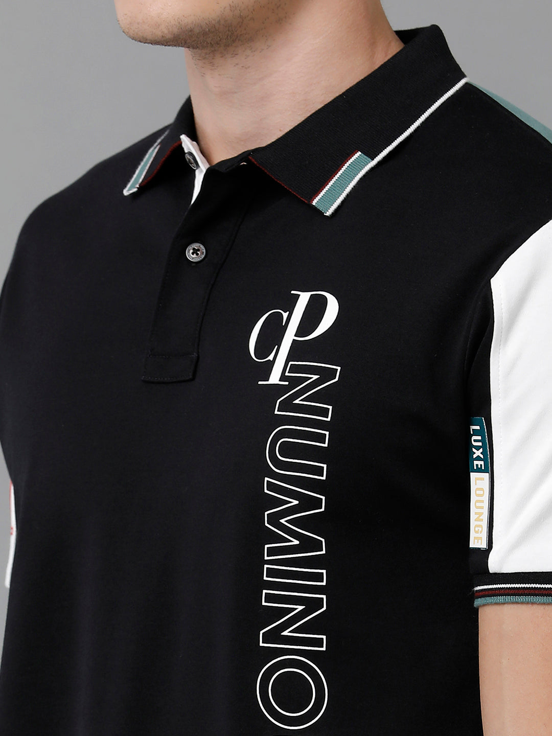 Classic Polo Men's Cotton Color Block Half Sleeve Slim Fit Polo Neck Multicolor T-Shirt | Prm - 761 A