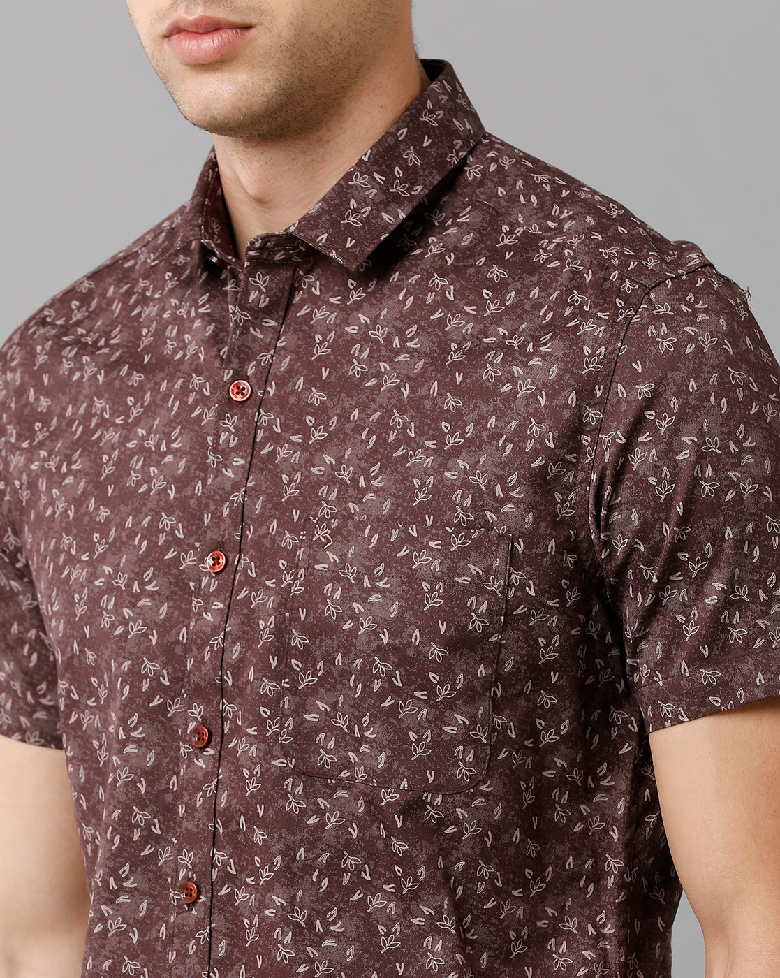 Classic Polo Mens Cotton Printed Half Sleeve Slim Fit Polo Neck Maroon Color Shirt | Sn2 96 A