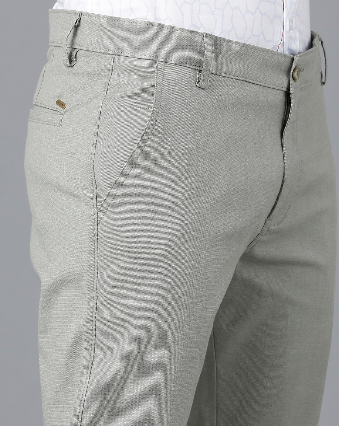 Classic Polo Mens Cotton Solid Slim Fit Green Color Trouser | Tn2-06 C