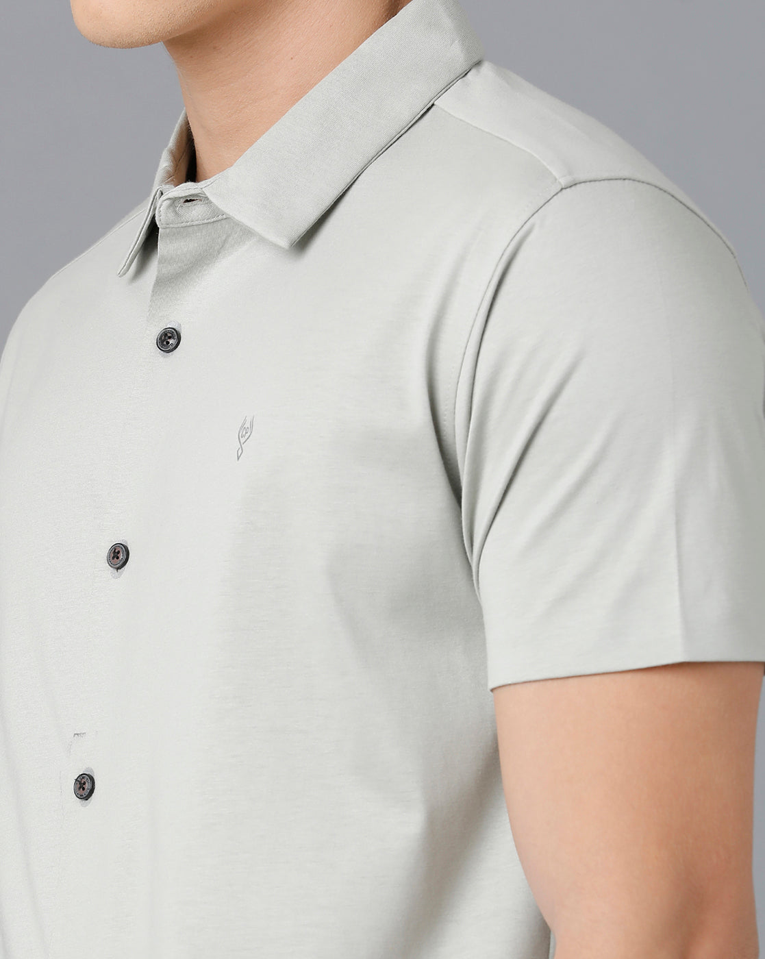 Classic Polo Mens Cotton Half Sleeve Solid Slim Fit Grey Color Polo Neck T-Shirt | Unico - 74 A