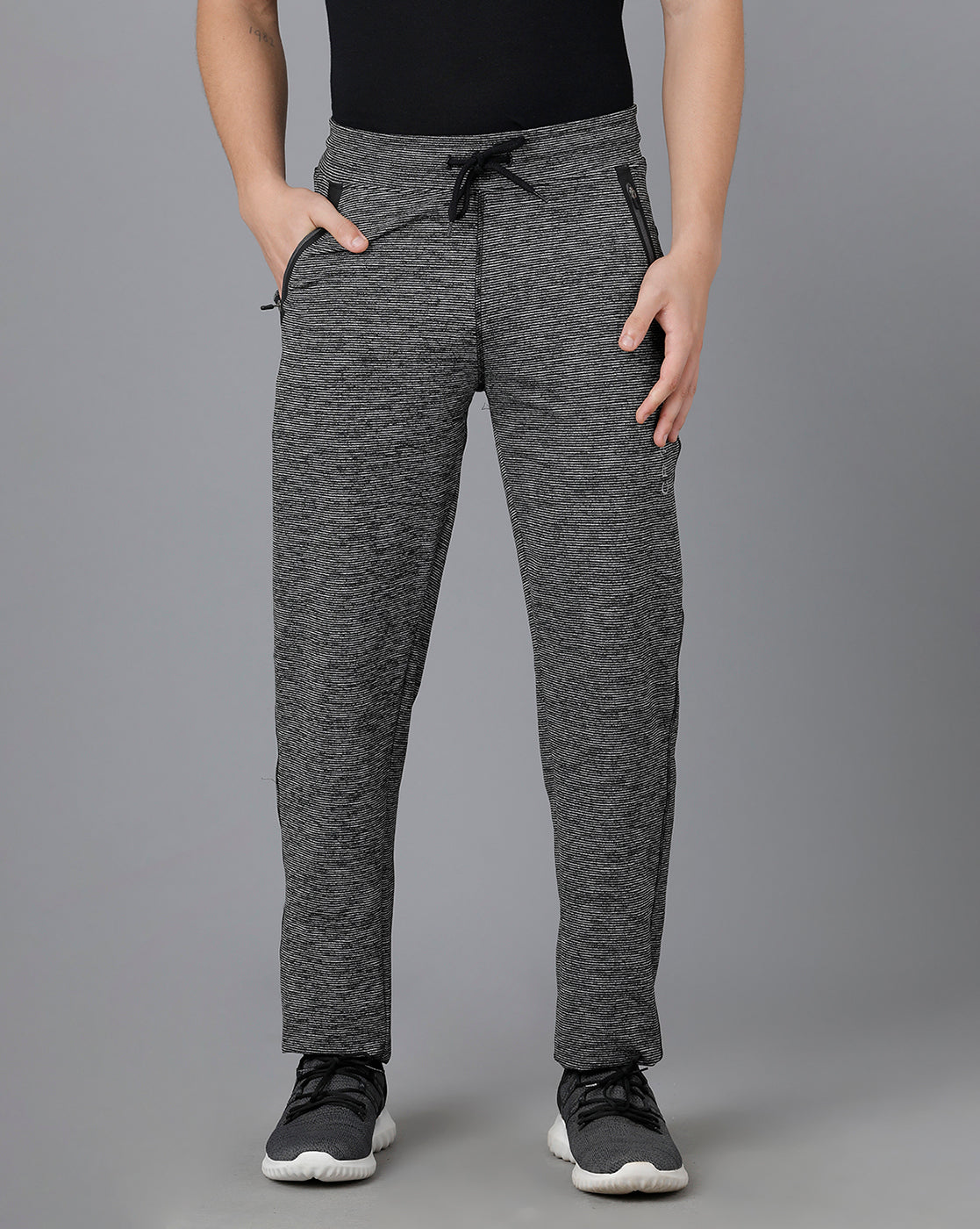 CP BRO Men's Cotton Self Design Slim Fit Grey Color Track Pant | Brtpt - 65