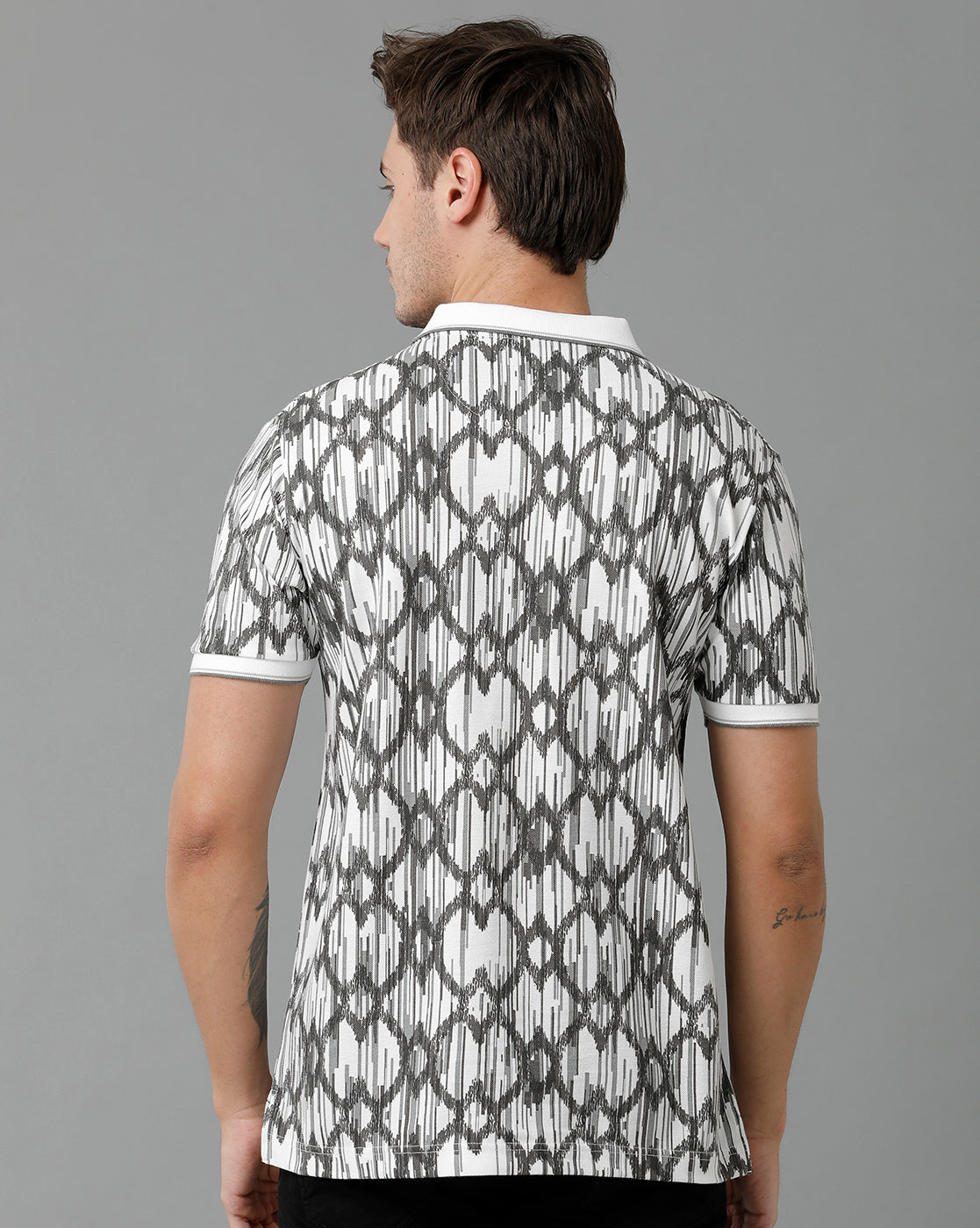 Classic Polo Men's Cotton Half Sleeve Printed Slim Fit Polo Neck Multicolor T-Shirt | Beau - 192 A