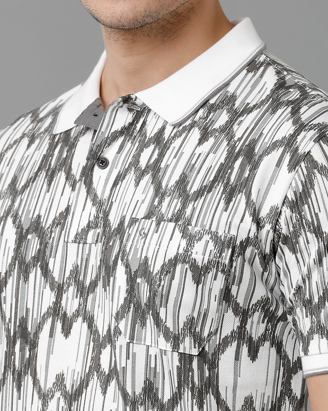 Classic Polo Men's Cotton Half Sleeve Printed Slim Fit Polo Neck Multicolor T-Shirt | Beau - 192 A