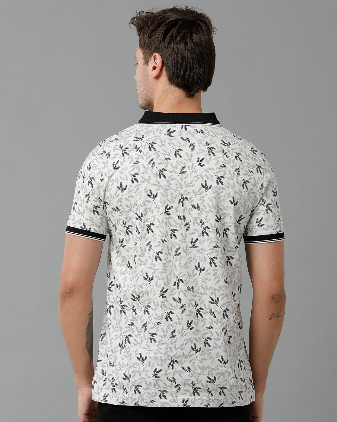 Classic Polo Men's Cotton Half Sleeve Printed Slim Fit Polo Neck Multicolor T-Shirt | Bello - 199 A