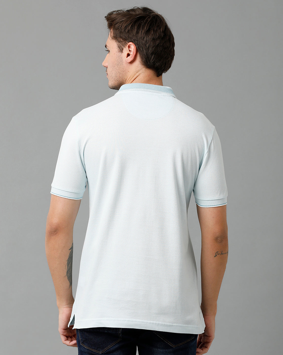 Classic Polo Men's Cotton Half Sleeve Printed Slim Fit Polo Neck Multicolor T-Shirt | Vivid Polo - 03 A