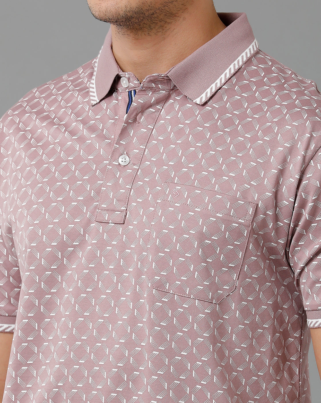 Classic Polo Men's Cotton Half Sleeve Printed Slim Fit Polo Neck Brown Color T-Shirt | Scant - 13 B