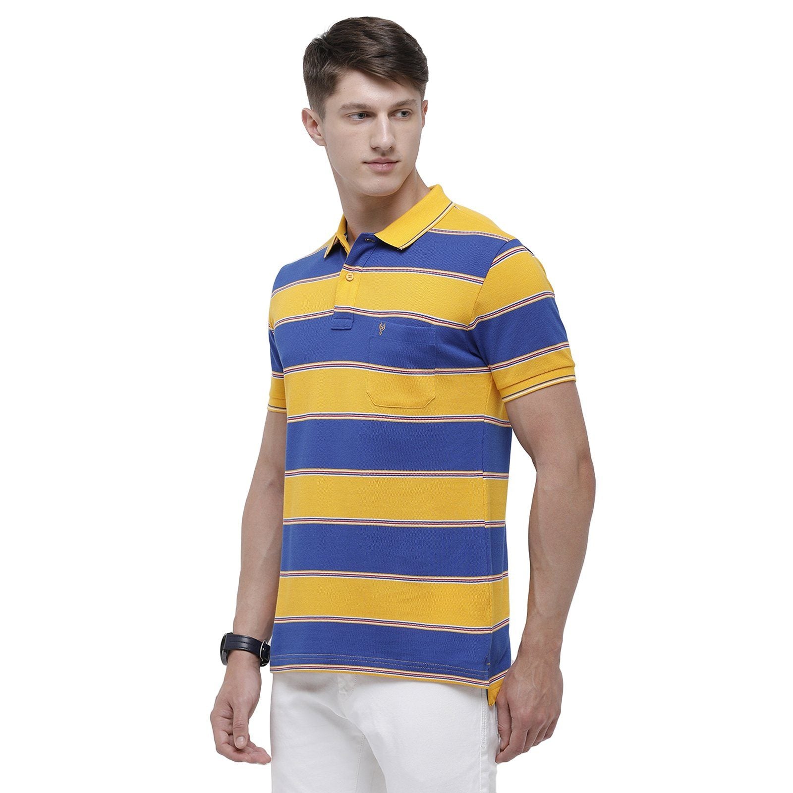 Classic polo Men's Polo Neck Half Sleeve Multicolor Cotton T-Shirt ADORE - 144 A SF P T-shirt Classic Polo 