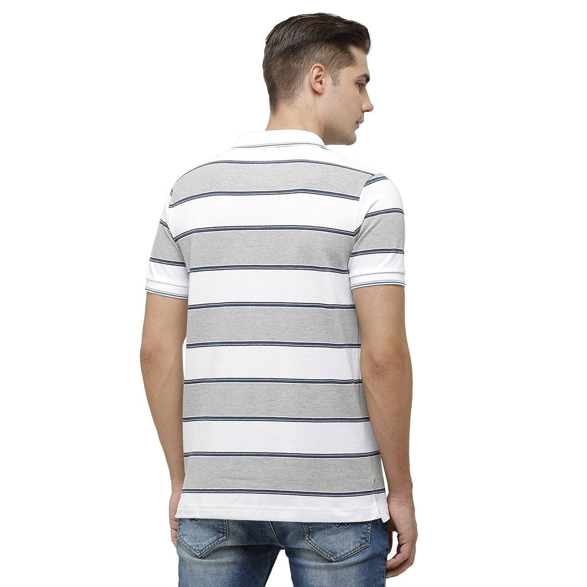 Classic Polo Mens Polo Collar Half Sleeve Multicolor Slim Fit Enriched Cotton T-shirt ADORE - 144 B SF P T-shirt Classic Polo 