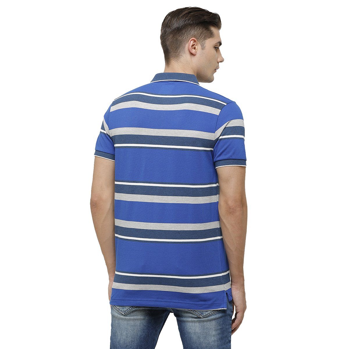 Classic Polo Mens Polo Collar Half Sleeve Multicolor Slim Fit Enriched Cotton T-shirt ADORE - 145 B SF P T-shirt Classic Polo 
