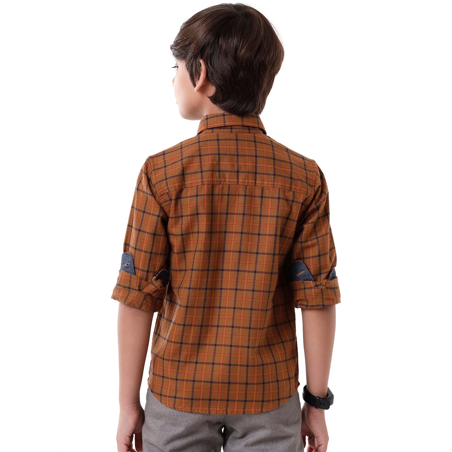 Classic Polo Bro Boys Checked Full Sleeve Slim Fit Maroon Color Shirt - BBSH S2 09 B Shirts Classic Polo 