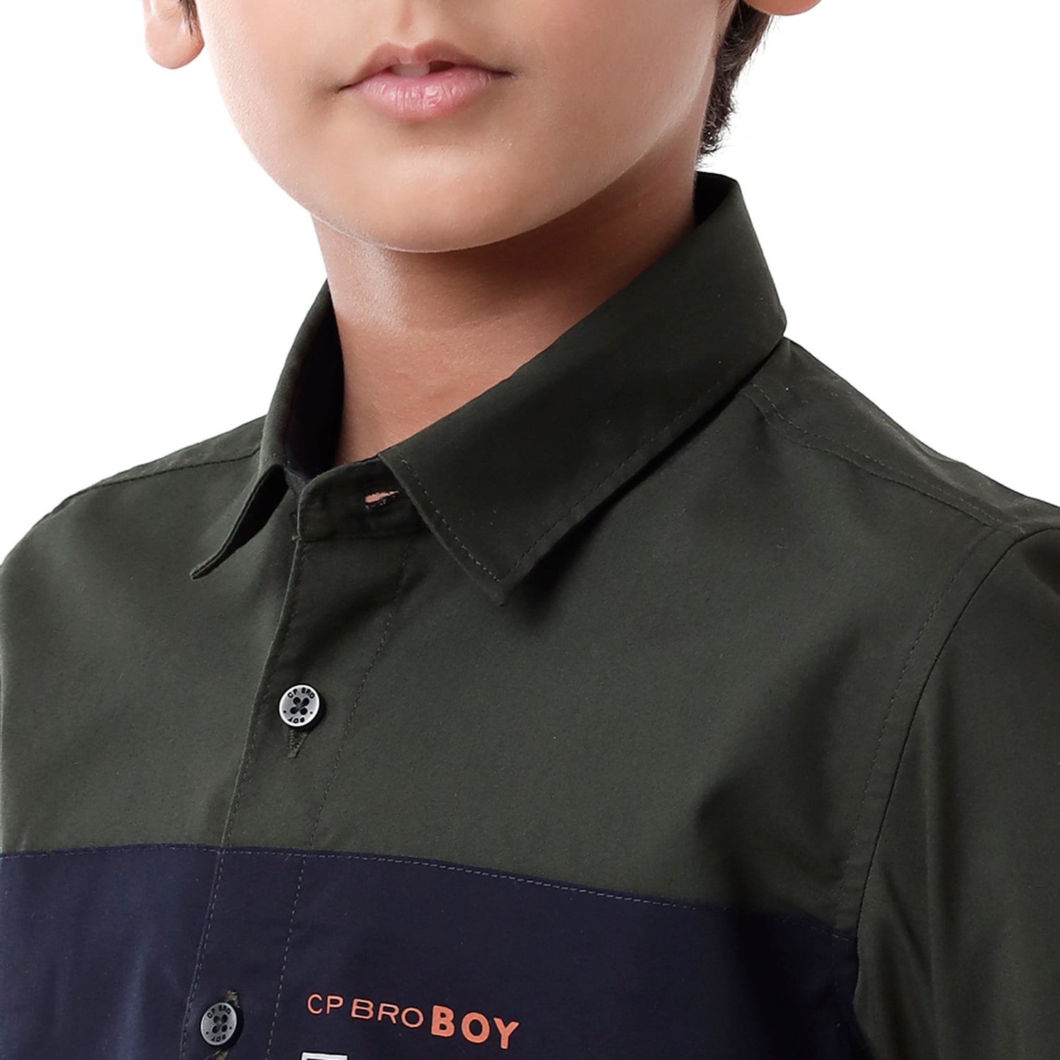 Classic Polo Bro Boys Solid Full Sleeve Slim Fit Dark Green Color Shirt - BBSH S2 39 I Shirts Classic Polo 