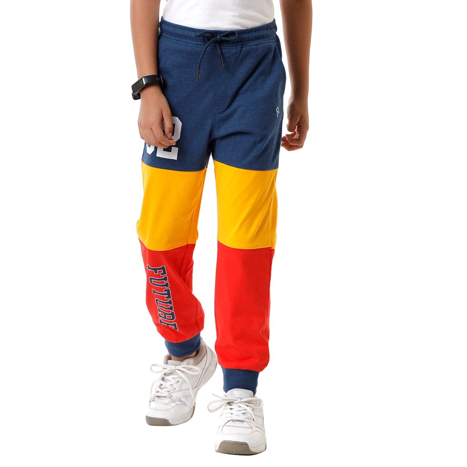 Classic Polo Bro Boys Color Block Slim Fit Multicolor Cotton Track Pant - BBTP 01 A Track Pants Classic Polo 