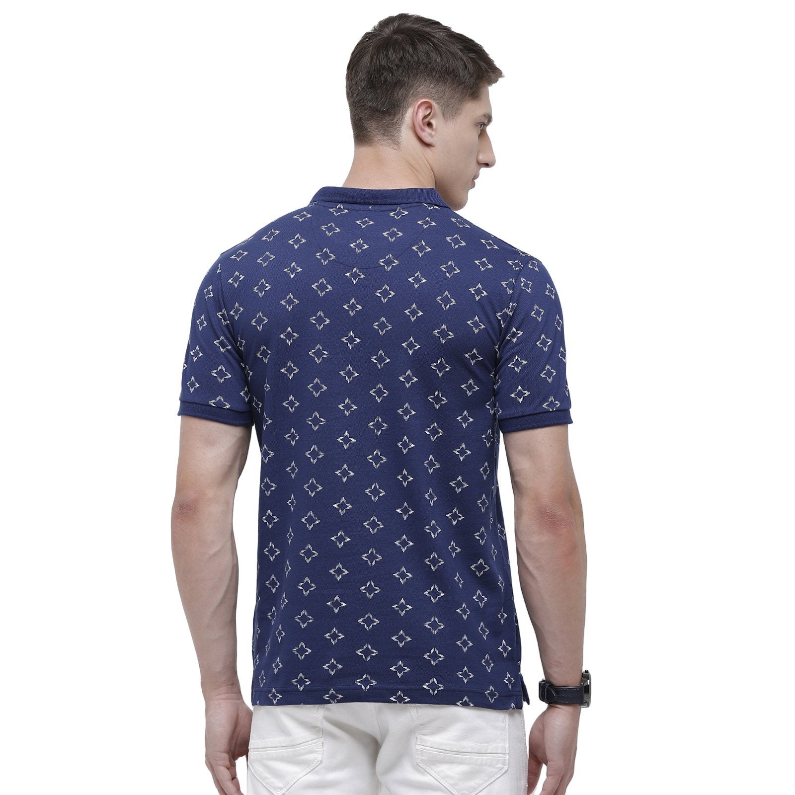 Classic polo Men's Polo Neck Half Sleeve Royal Blue 100% Cotton Slim Fit T-Shirt BEAU - 125 A SF P T-shirt Classic Polo 
