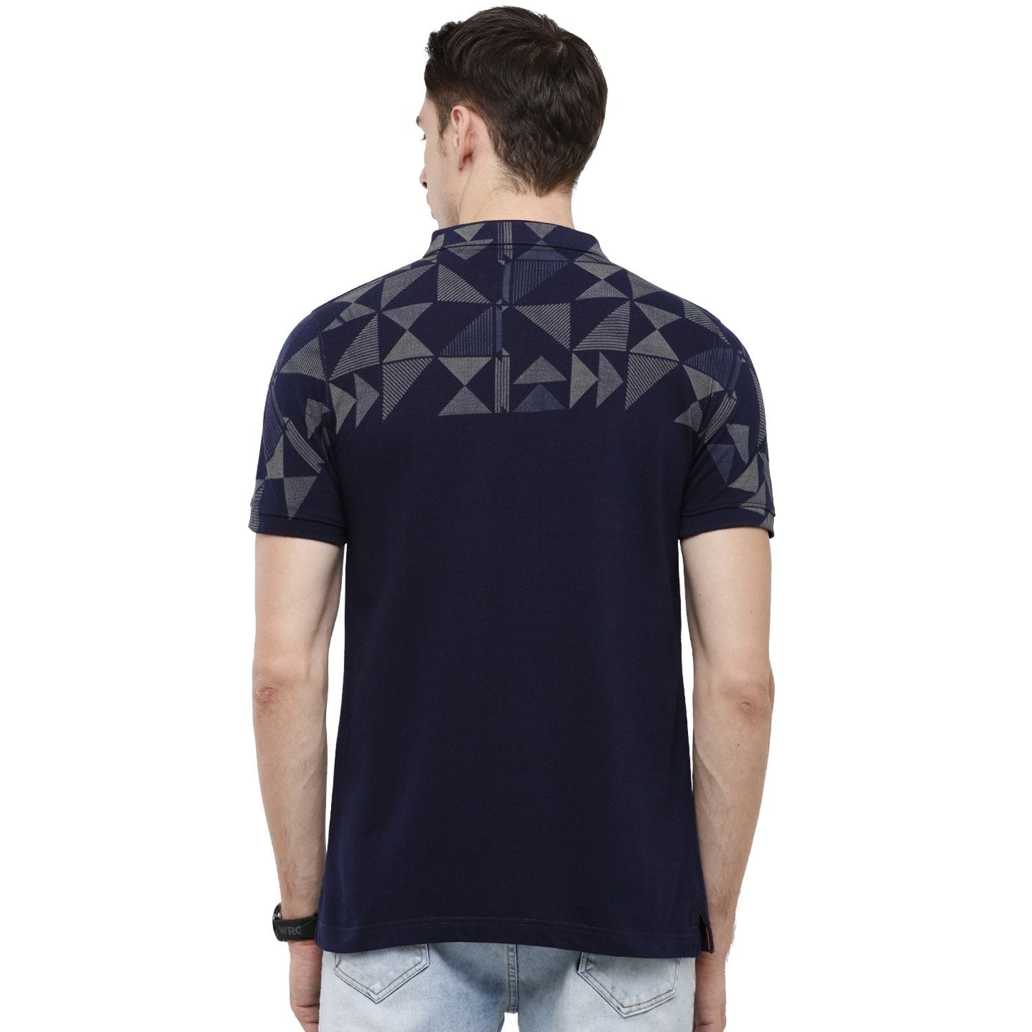 Classic Polo Bro Mens Printed Slim Fit Half Sleeve Polo Neck Multicolor T-Shirt - BIND - 86 SF P T-shirt Classic Polo 