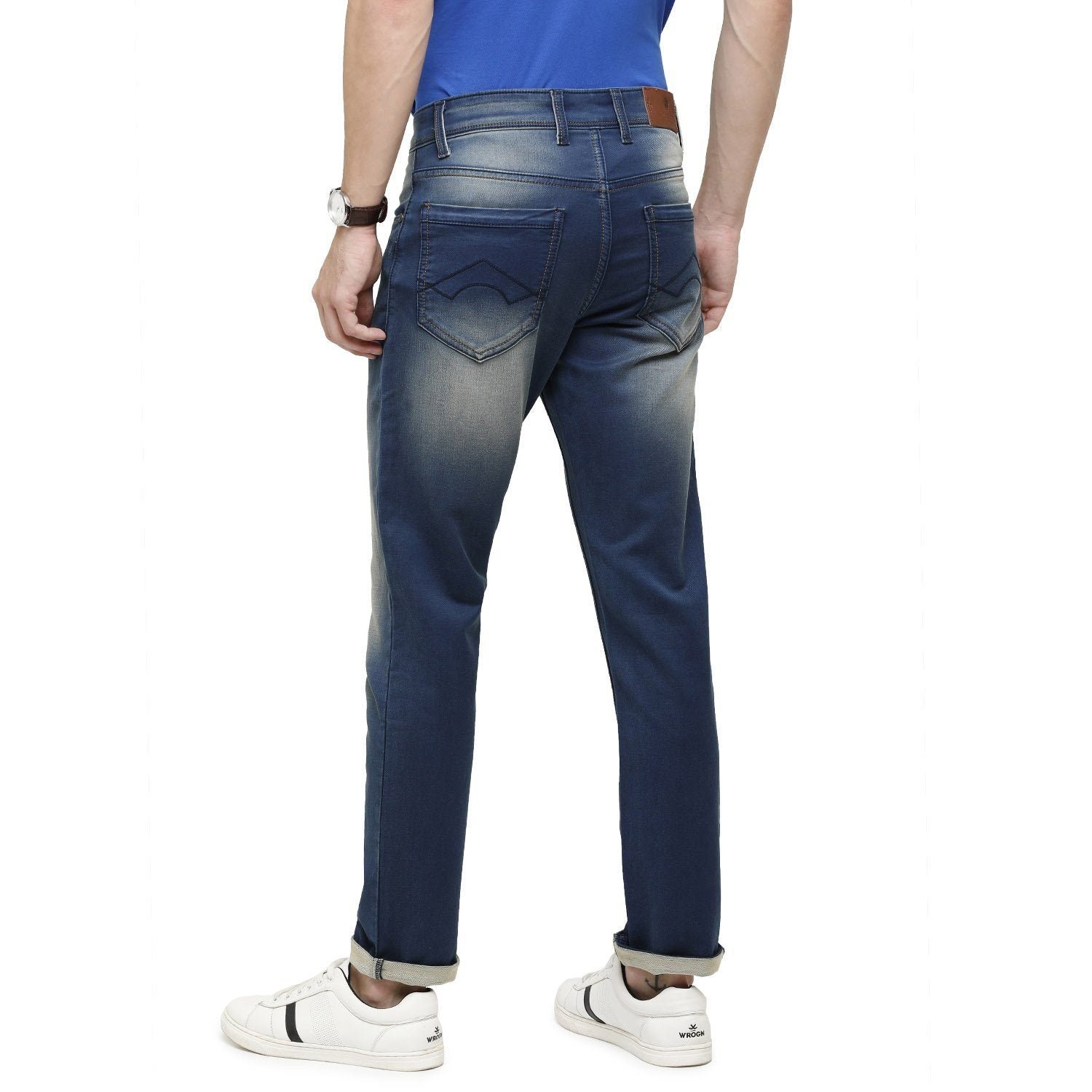 Classic Polo Mens Solid Slim Fit 98% Cotton 2% Lycra Light Blue Fashion Denim ( CPDM2-07B-DKT-SL-LY_30INCH ) Jeans Classic Polo 