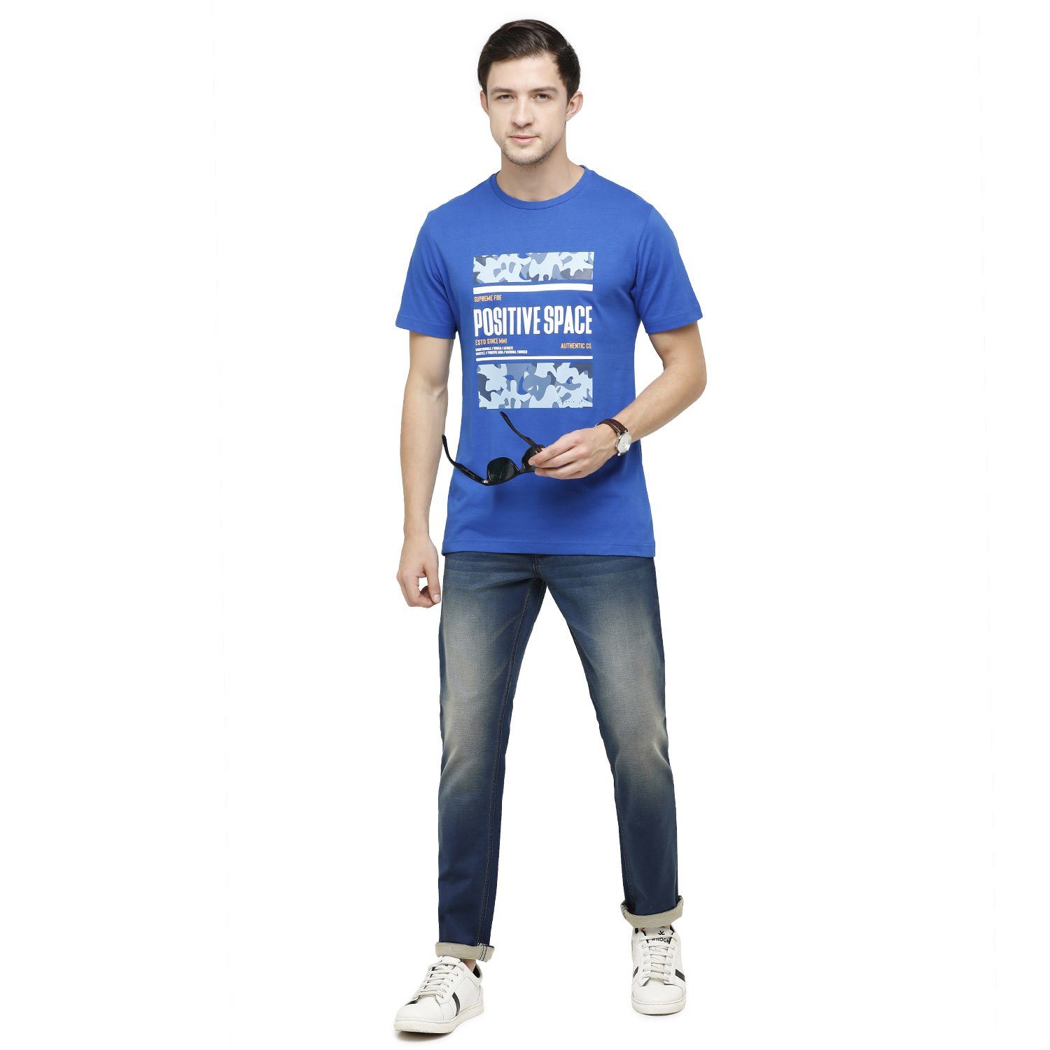 Classic Polo Mens Solid Slim Fit 98% Cotton 2% Lycra Light Blue Fashion Denim ( CPDM2-07B-DKT-SL-LY_30INCH ) Jeans Classic Polo 