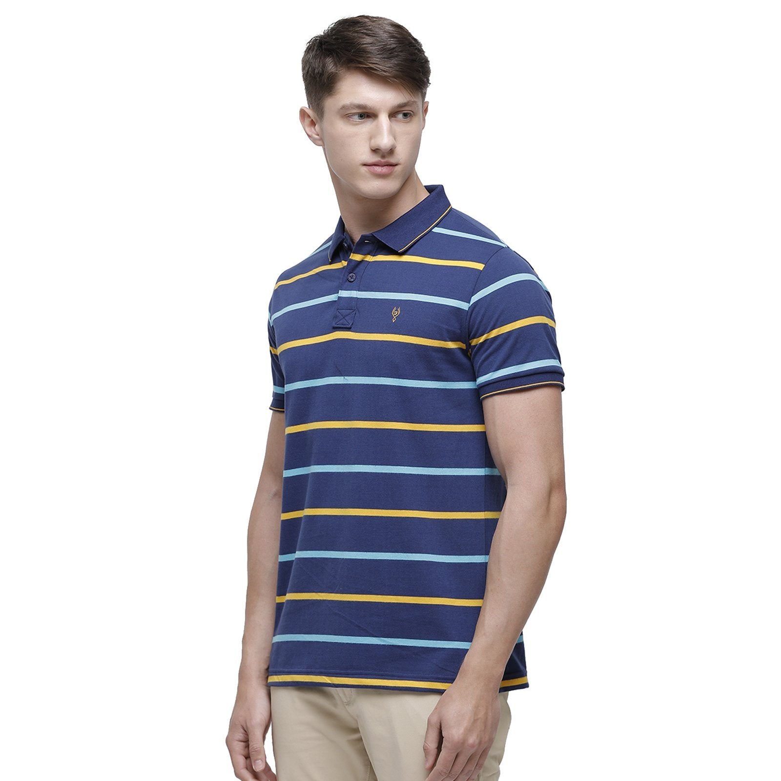 Classic polo Men's Polo Neck Half Sleeve Multicolor Cotton Slim Fit T-Shirt CPEG - 254 A SF P T-shirt Classic Polo 
