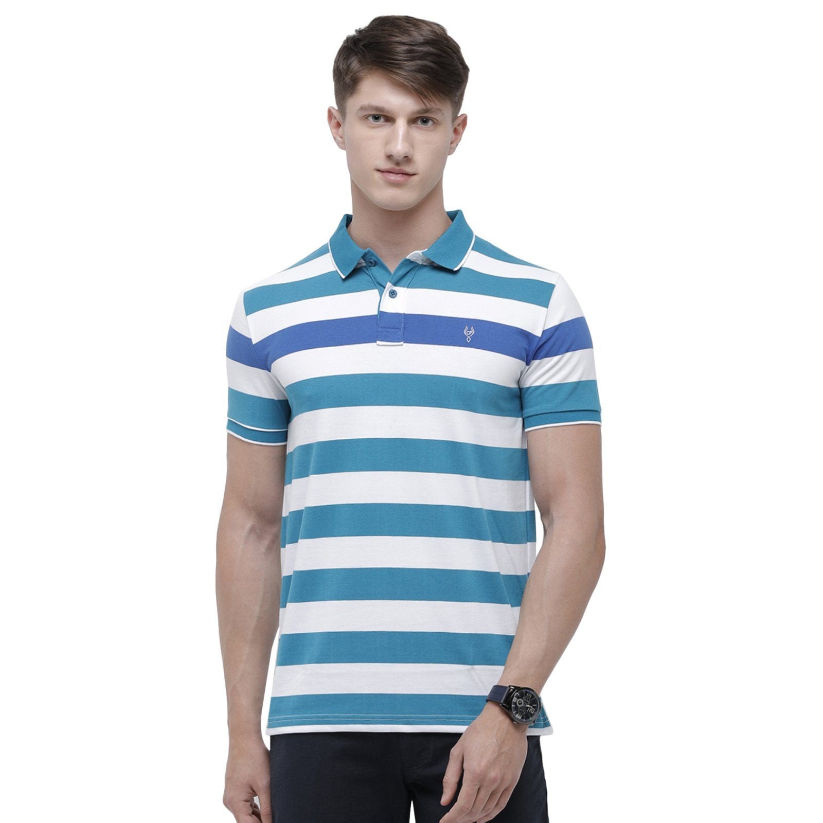 Classic polo Men's Polo Neck Half Sleeve Multicolor Cotton Slim Fit T-Shirt CPEG - 255 B SF P T-shirt Classic Polo 