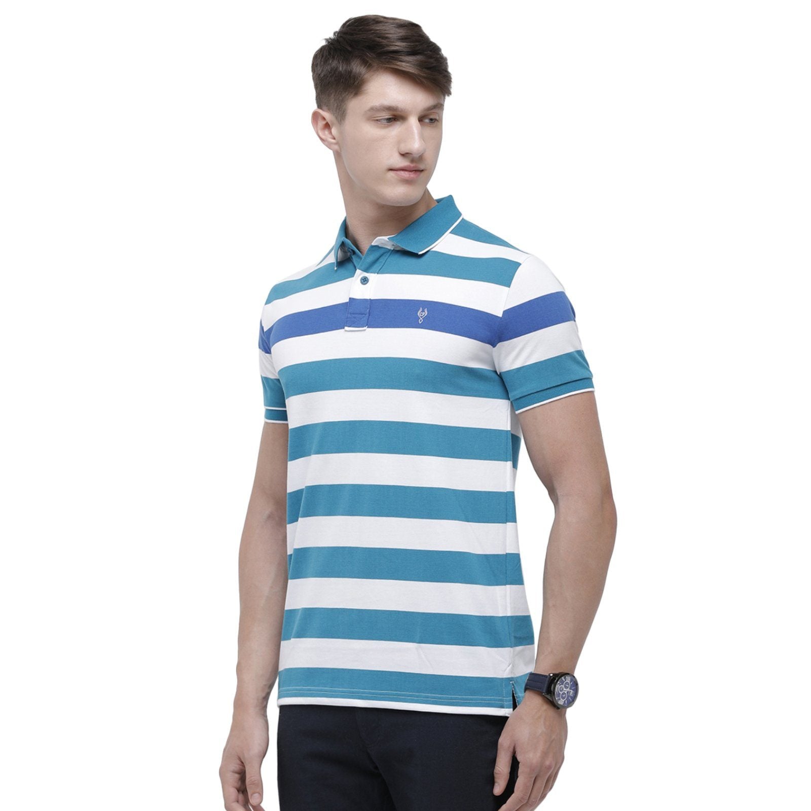 Classic polo Men's Polo Neck Half Sleeve Multicolor Cotton Slim Fit T-Shirt CPEG - 255 B SF P T-shirt Classic Polo 