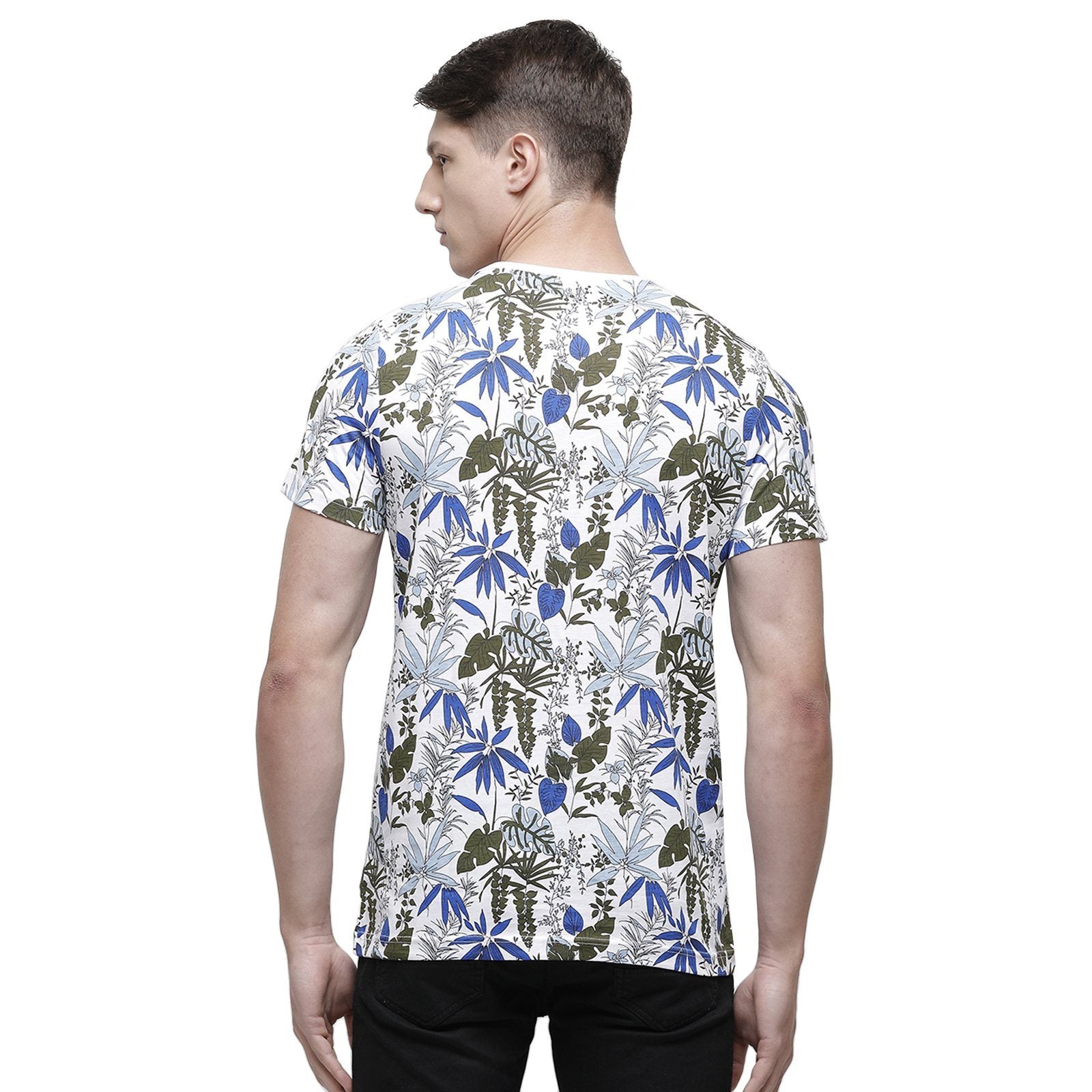 Swiss club Men's Round Neck Half Sleeve Multicolor Cotton Slim Fit T-Shirt CUB - 31 A SF C T-shirt Swiss Club 