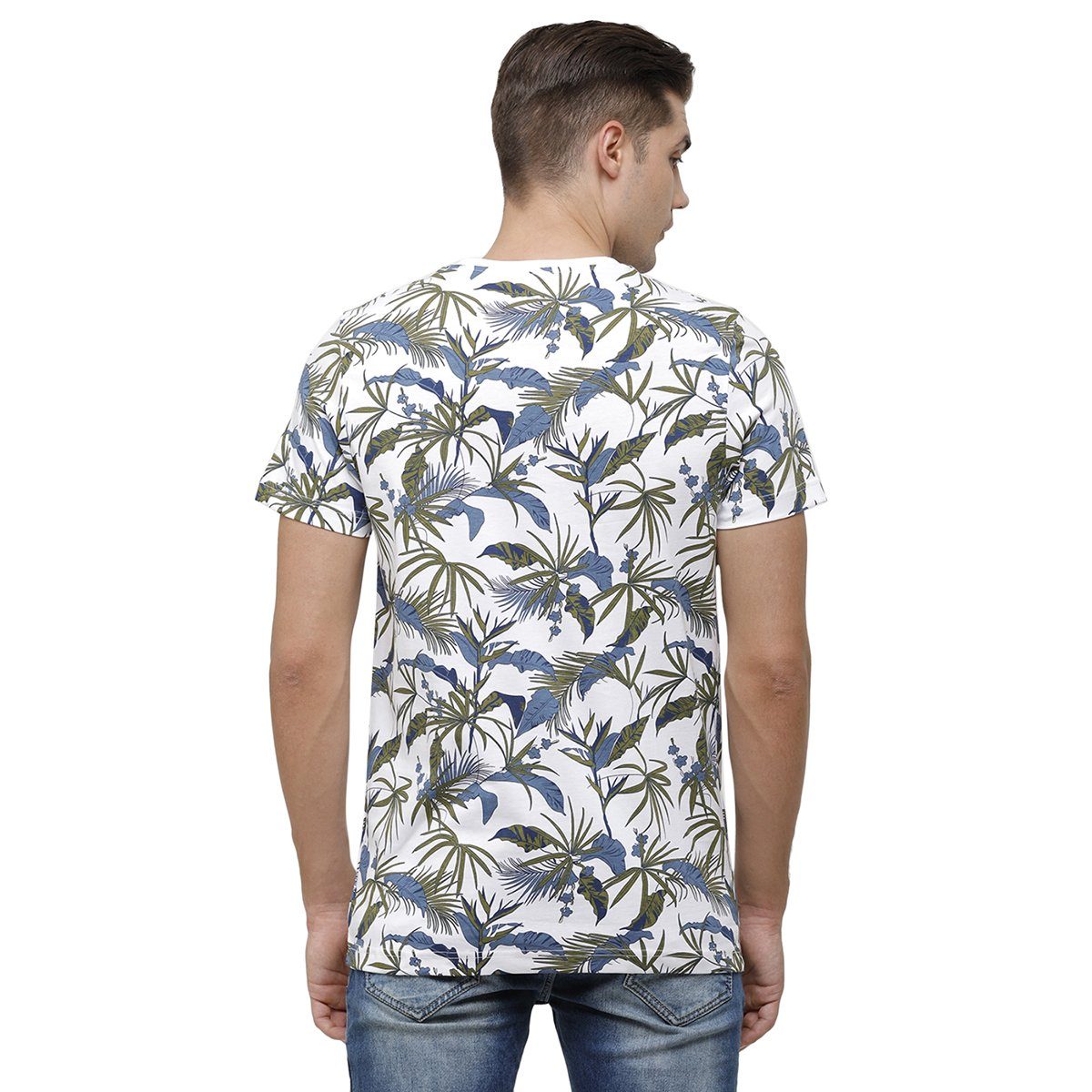 Swiss Club Mens Crew Neck Half Sleeve Multicolor Slim Fit Enriched Cotton T-shirt CUB - 32 A SF C T-shirt Swiss Club 