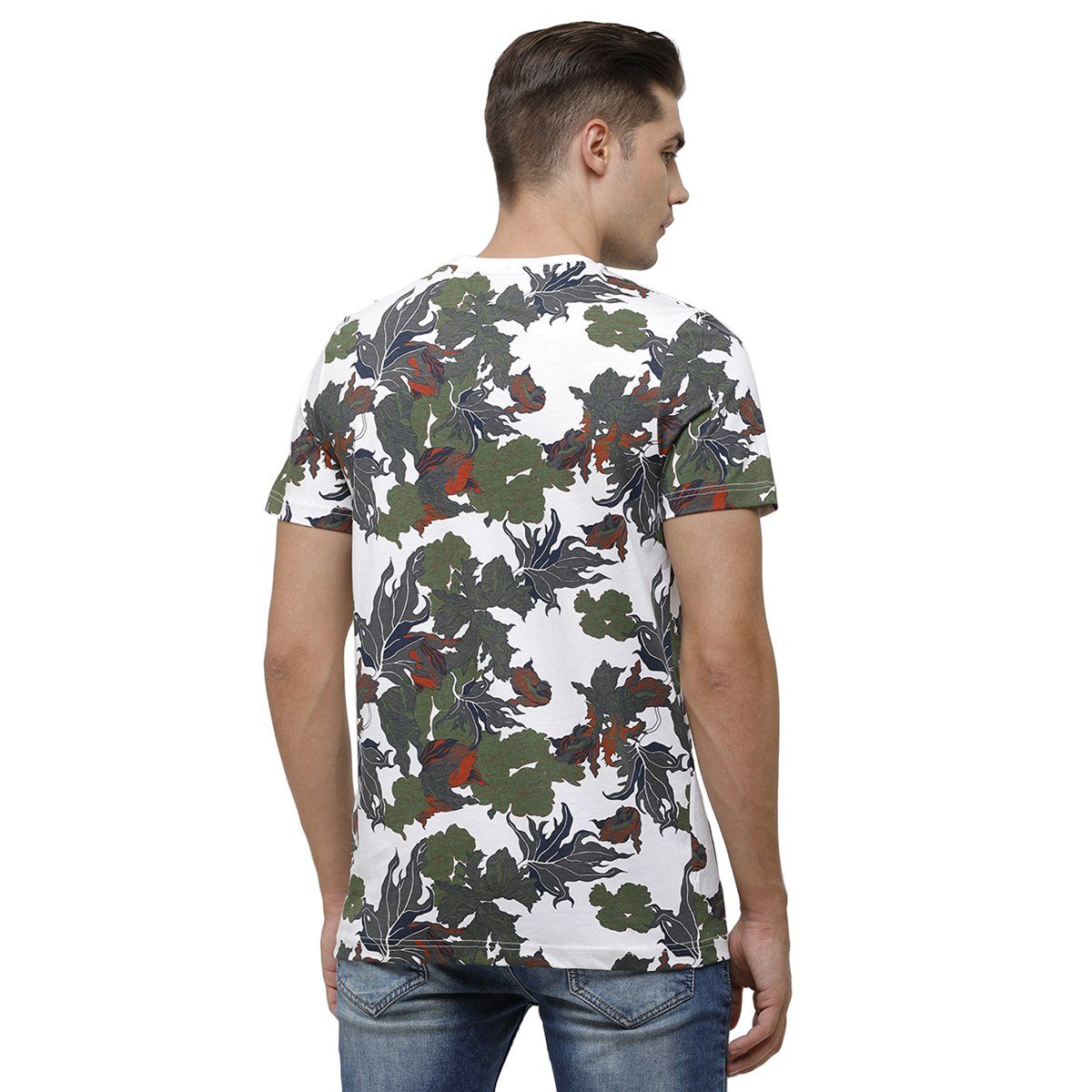 Swiss Club Men's Crew Neck Half Sleeve Multicolor Slim Fit Enriched Cotton T-shirt CUB - 33 A SF C T-shirt Swiss Club 