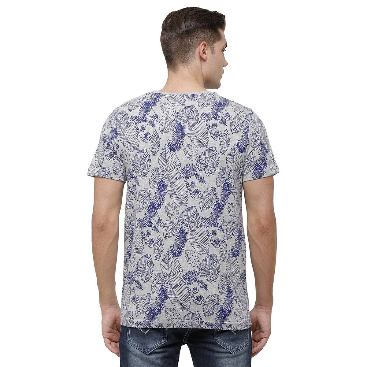 Swiss Club Mens Crew Neck Half Sleeve Multicolor Slim Fit Enriched Cotton T-shirt CUB - 37 B SF C T-shirt Swiss Club 