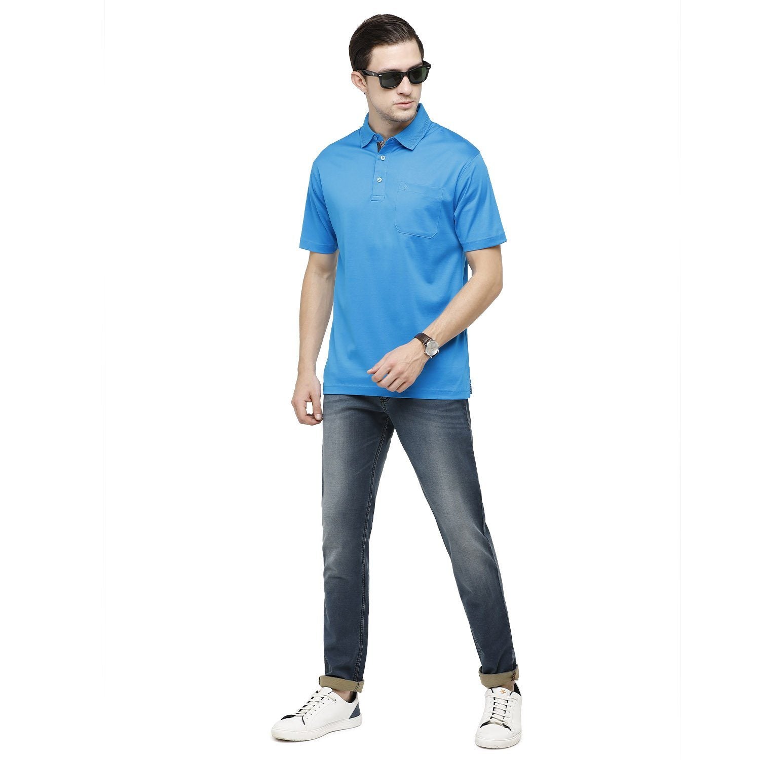 Swiss Club Mens Solid Skinny Fit 98% Cotton 2% Lycra Dark Blue Fashion Denim ( D-SC-16 B-DGR-SK-LY_30INCH ) Swiss Jeans Swiss Club 