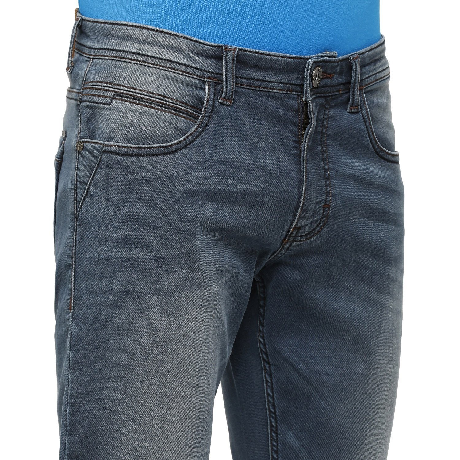 Swiss Club Mens Solid Skinny Fit 98% Cotton 2% Lycra Dark Blue Fashion Denim ( D-SC-16 B-DGR-SK-LY_30INCH ) Swiss Jeans Swiss Club 