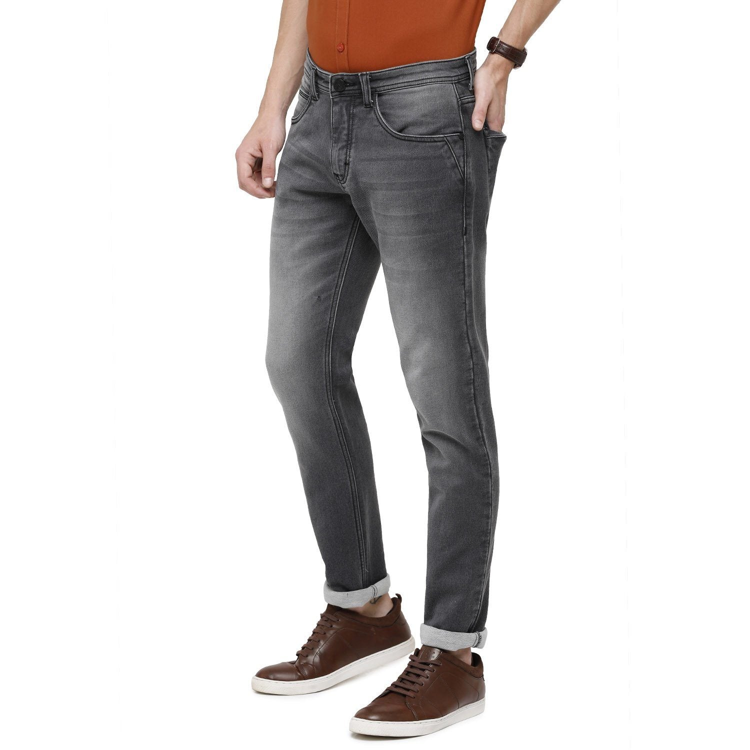 Swiss Club Mens Solid Skinny Fit 98% Cotton 2% Lycra Grey Fashion Denim ( D-SC-17 A-GRY-SK-LY_30INCH ) Swiss Jeans Swiss Club 