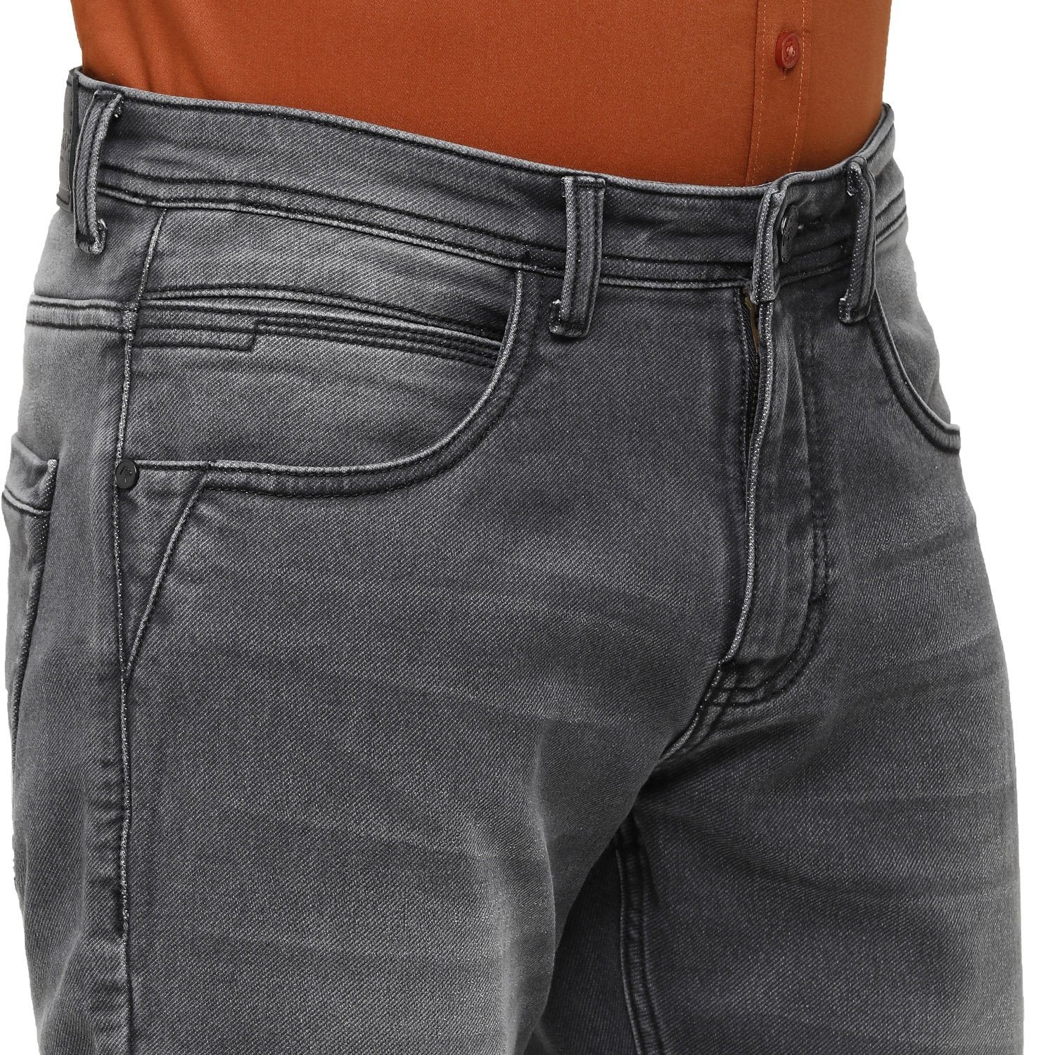 Swiss Club Mens Solid Skinny Fit 98% Cotton 2% Lycra Grey Fashion Denim ( D-SC-17 A-GRY-SK-LY_30INCH ) Swiss Jeans Swiss Club 