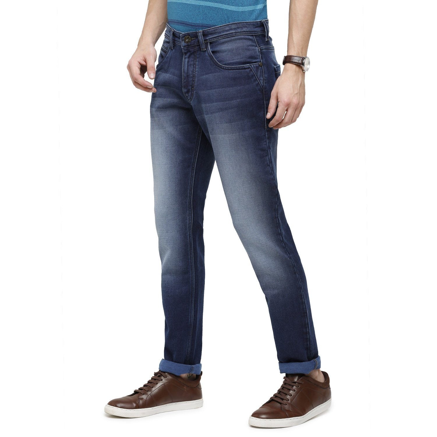 Swiss Club Mens Solid Skinny Fit 98% Cotton 2% Lycra Blue Fashion Denim ( D-SC-18 A-MBL-SK-LY_30INCH ) Swiss Jeans Swiss Club 