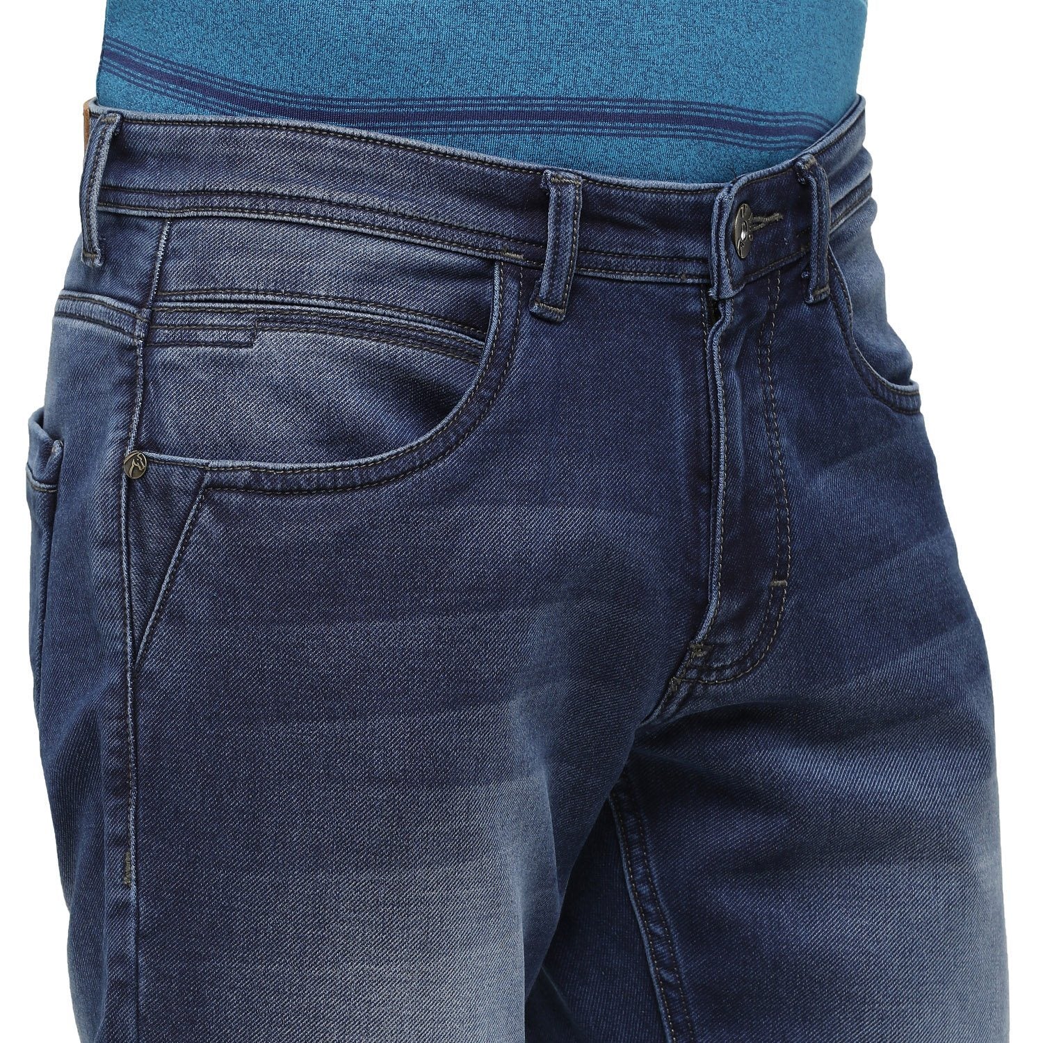 Swiss Club Mens Solid Skinny Fit 98% Cotton 2% Lycra Blue Fashion Denim ( D-SC-18 A-MBL-SK-LY_30INCH ) Swiss Jeans Swiss Club 