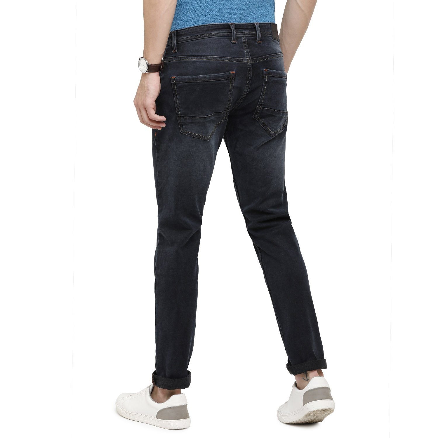 Swiss Club Mens Solid Skinny Fit 98% Cotton 2% Lycra Dark Blue Fashion Denim ( D-SC-19 A-RNS-SK-LY_30INCH ) Swiss Jeans Swiss Club 