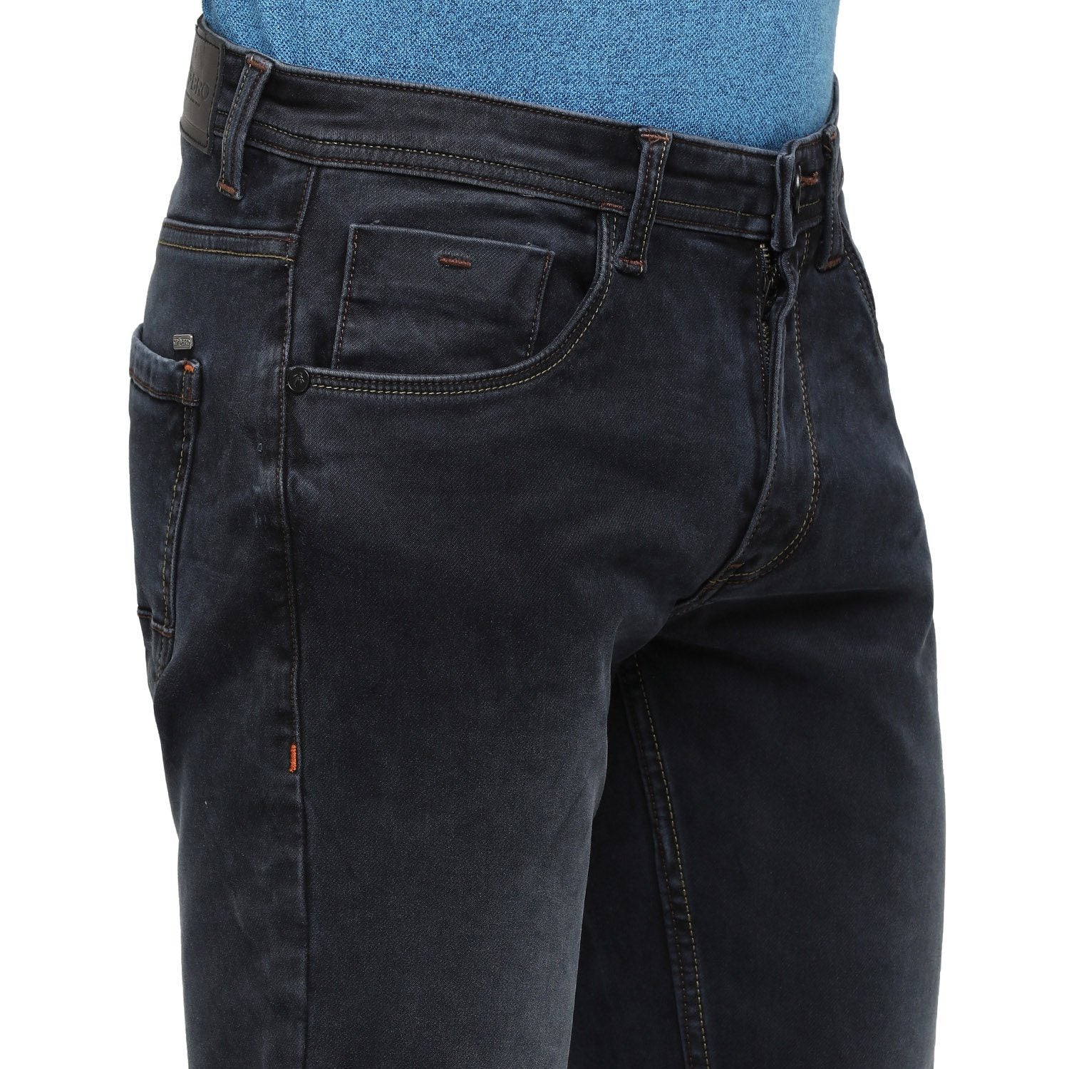 Swiss Club Mens Solid Skinny Fit 98% Cotton 2% Lycra Dark Blue Fashion Denim ( D-SC-19 A-RNS-SK-LY_30INCH ) Swiss Jeans Swiss Club 