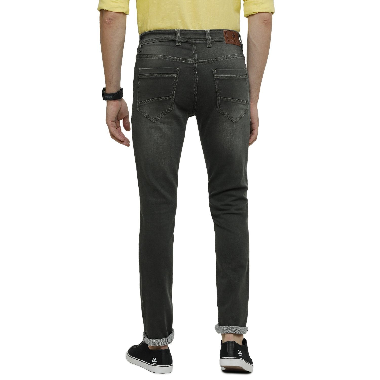 Swiss Club Mens Solid Skinny Fit Grey Denim - D-SC-21 A-LOL-SK-LY Swiss Jeans Swiss Club 