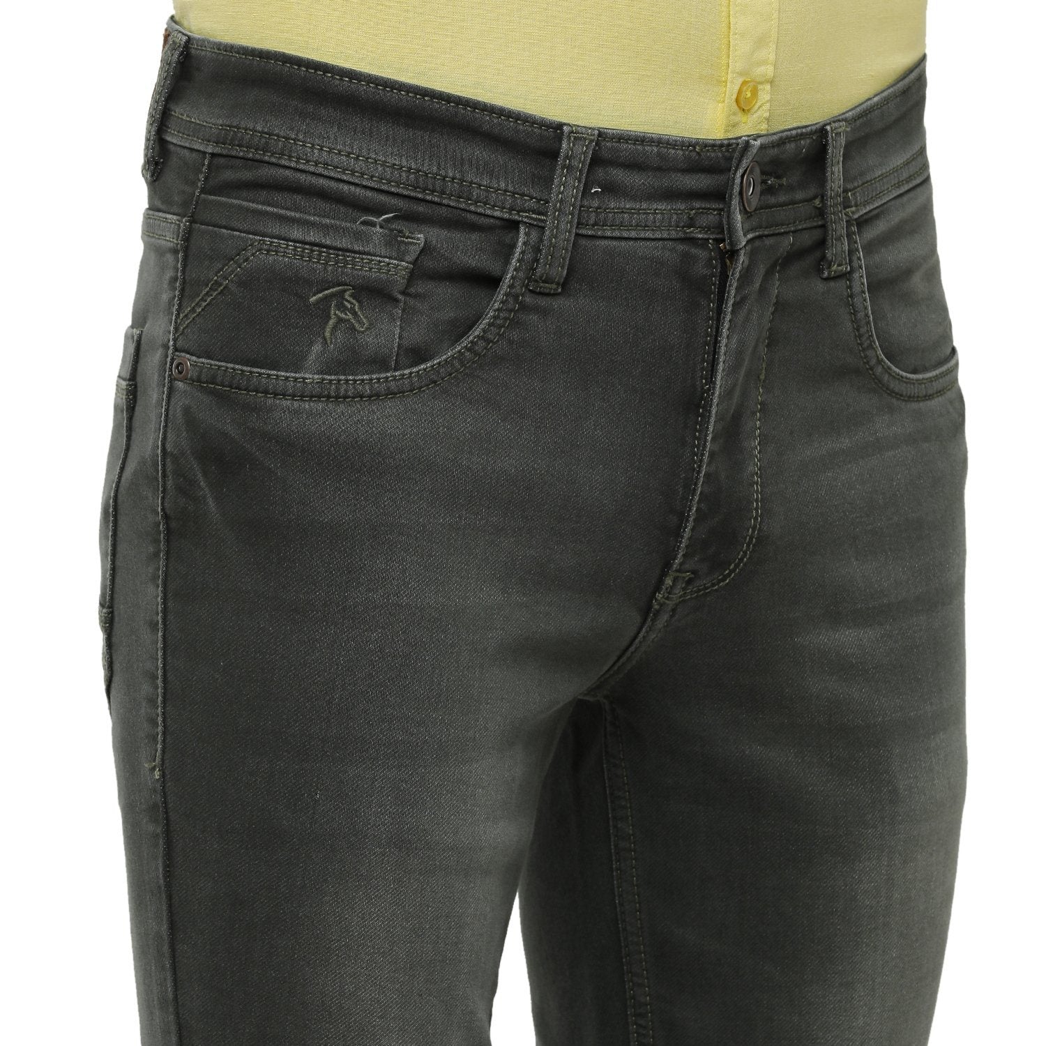 Swiss Club Mens Solid Skinny Fit Grey Denim - D-SC-21 A-LOL-SK-LY Swiss Jeans Swiss Club 