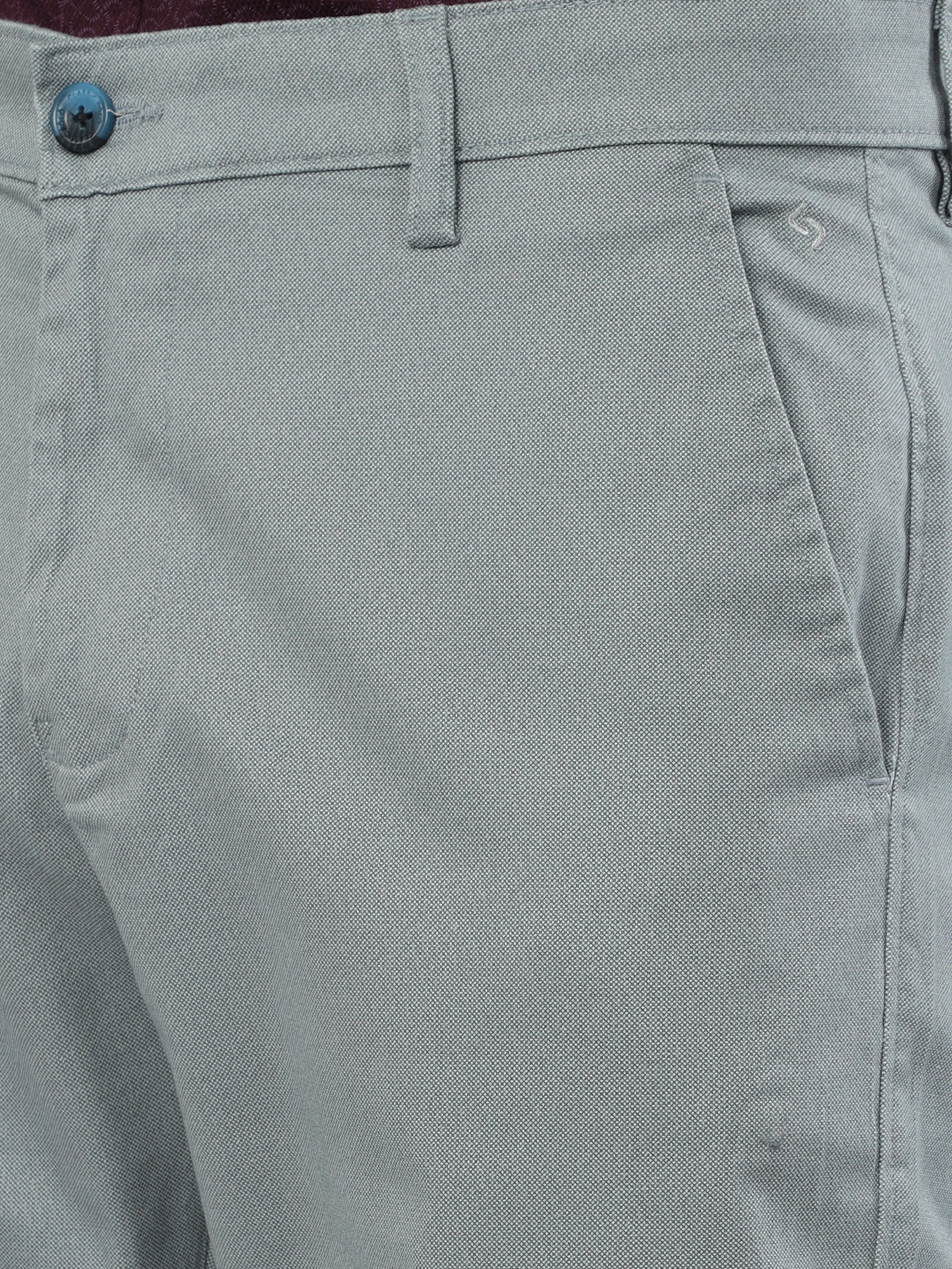 Classic Polo Men's   Moderate Fit Cotton Trousers | TO2-21 E-BLU-MF-LY
