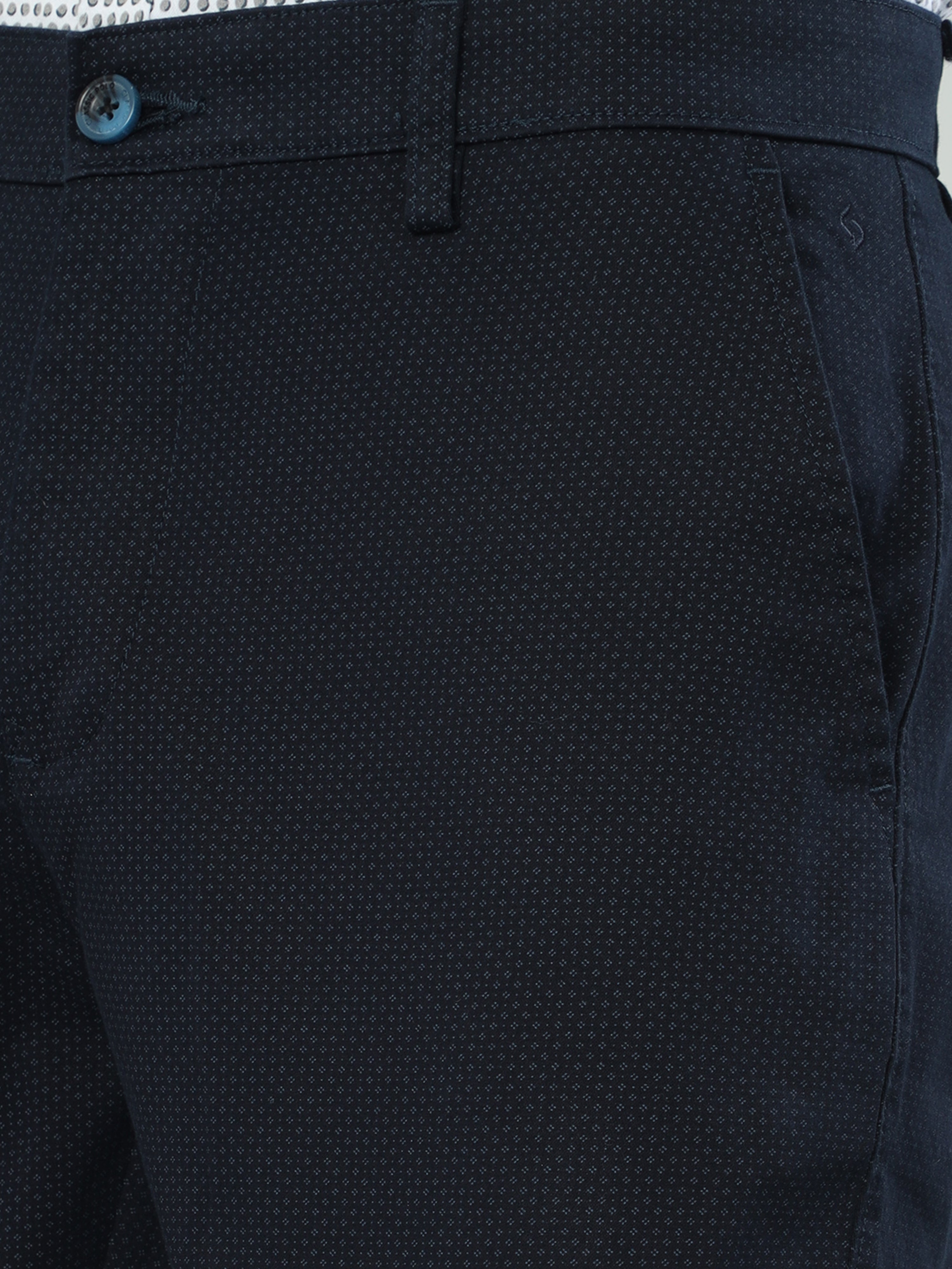 Classic Polo Men's   Moderate Fit Cotton Trousers | TO2-51 A-NVY-MF-LY