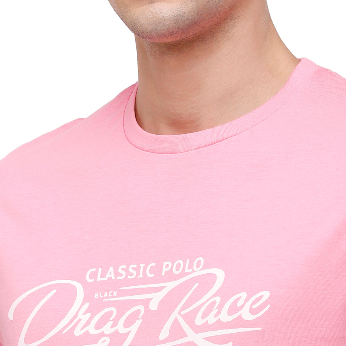 Classic Polo Men's Half Sleeve Crew Neck Yellow & Pink Slim Fit Single Jersey Pack Of 2 T-shirt Iris - 11 T-shirt Classic Polo 
