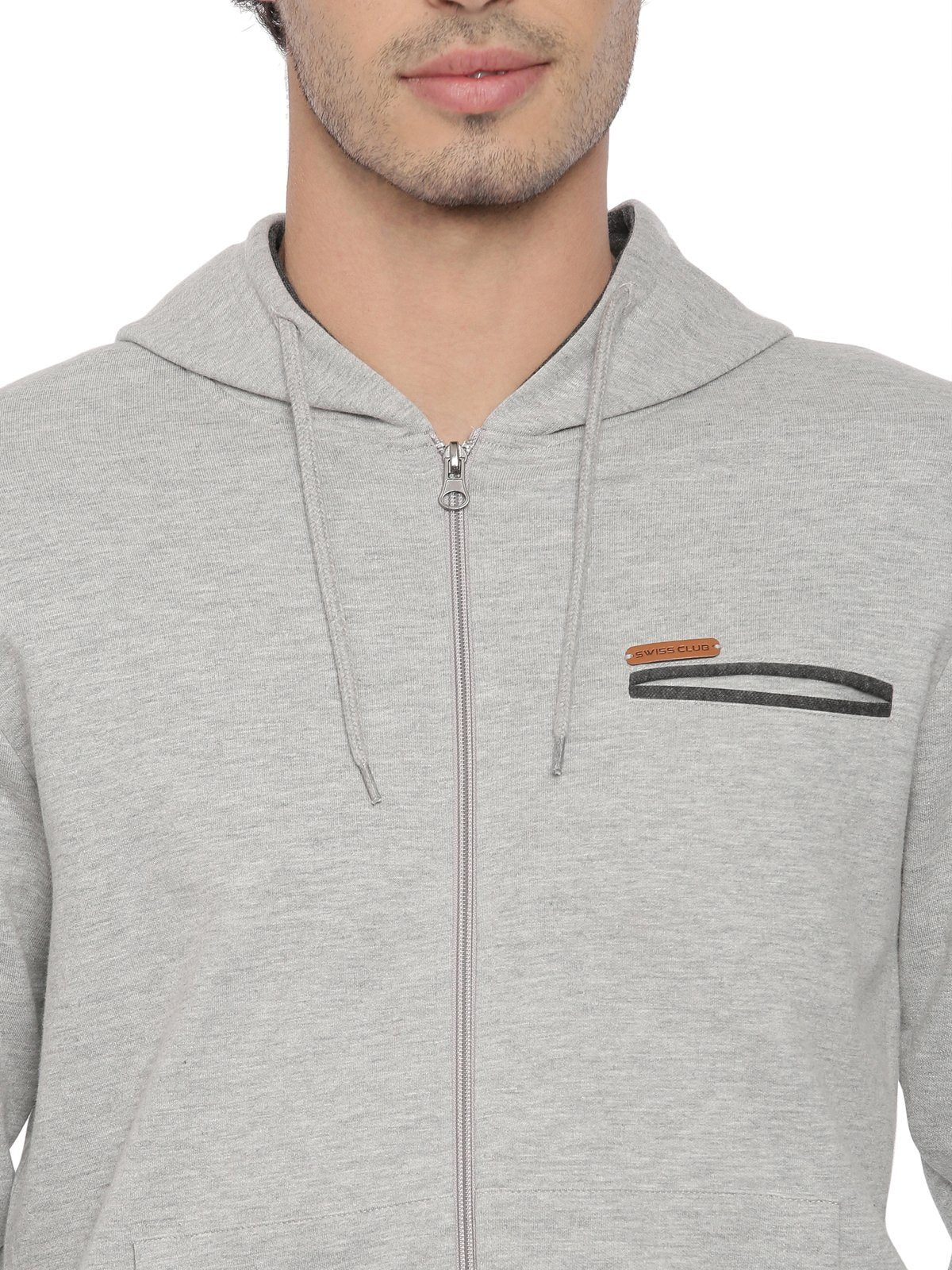 Swiss Club Mens Solid Casual Wear Full Sleeve Slim Fit Sweat Shirt Sweat Shirts Swiss Club 
