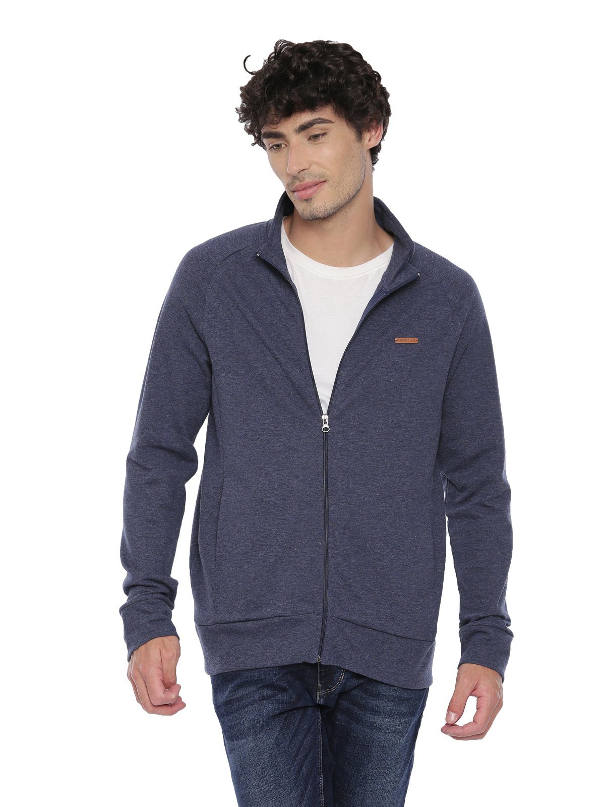 Swiss Club Mens Solid Casual Wear Full Sleeve Slim Fit Sweat Shirt Sweat Shirts Swiss Club 