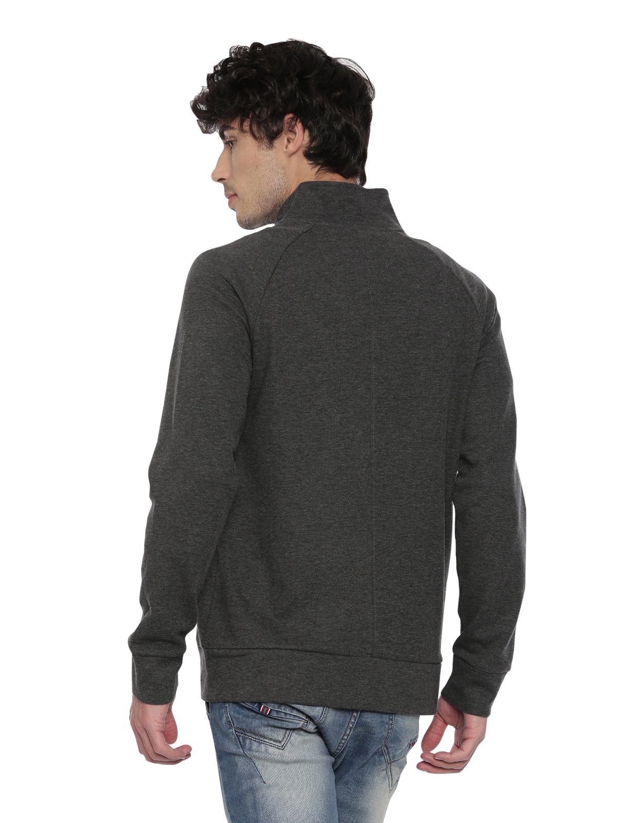 Swiss Club Mens Solid Casual Wear Full Sleeve Slim Fit Sweat Shirt Sweat Shirts Swiss Club 