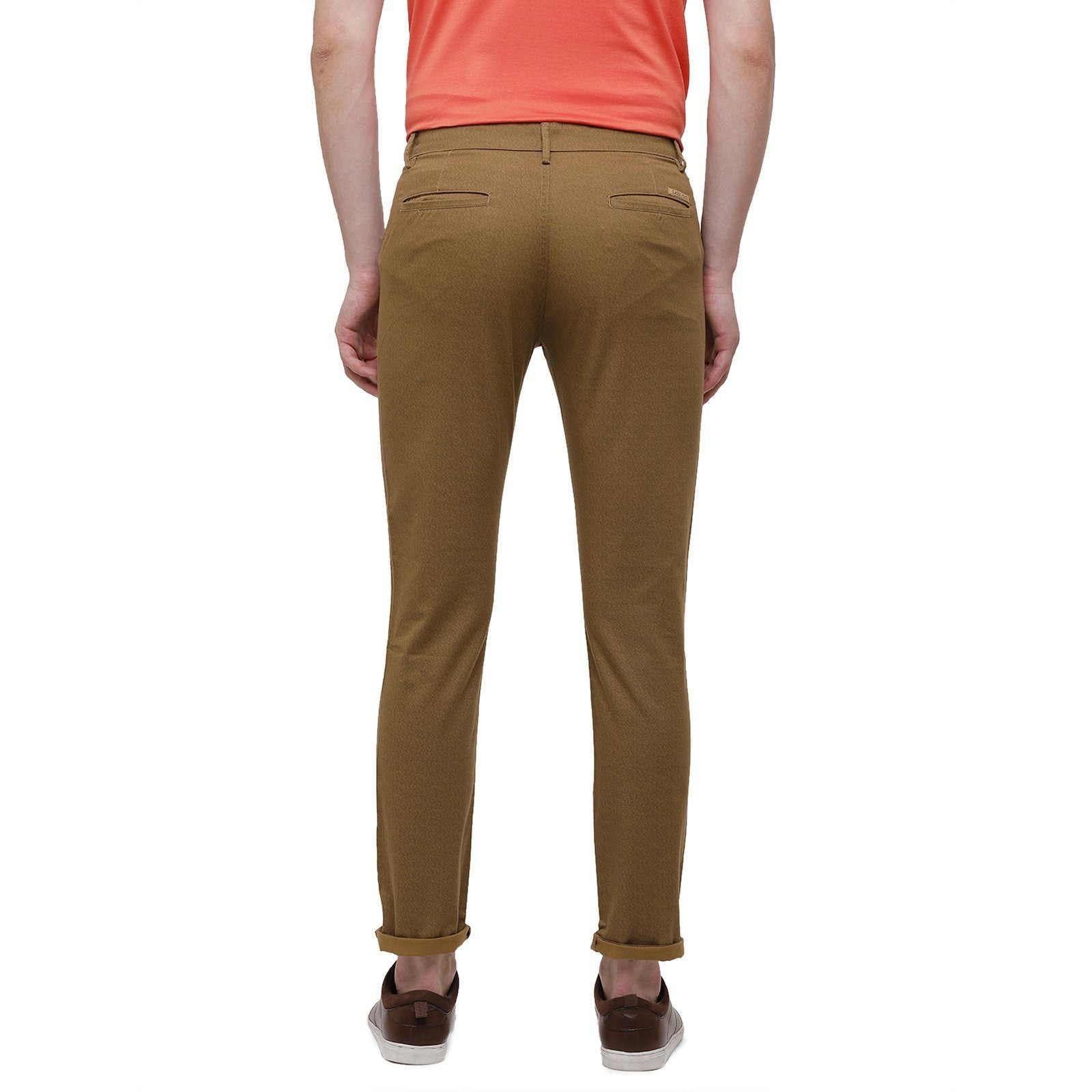 Classic Polo Men's Slim Fit Bottom Bottom Solid Cotton Blend Khaki Trousers TM1-32 B-KHA-SL-LY classic polo trousers Classic Polo 