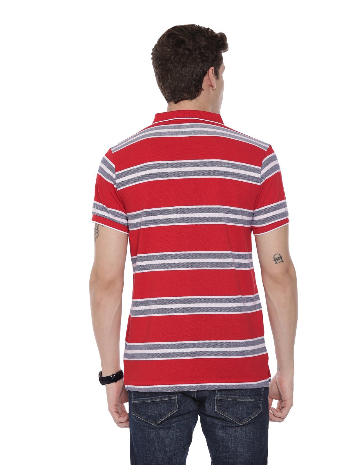 Classic polo Men's Polo Neck Half Sleeve Red Cotton Slim Fit T-Shirt NITRO - 225 B SF P T-shirt Classic Polo 