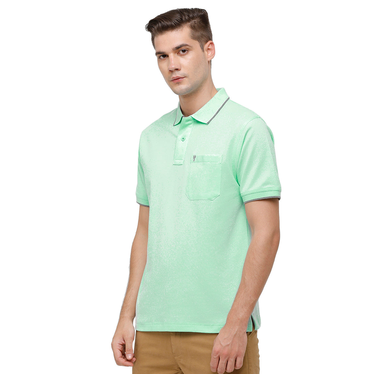 Classic Polo Men's Smart Double Pique Polo Half Sleeve Authentic Fit T-Shirt | Nova - Auqa